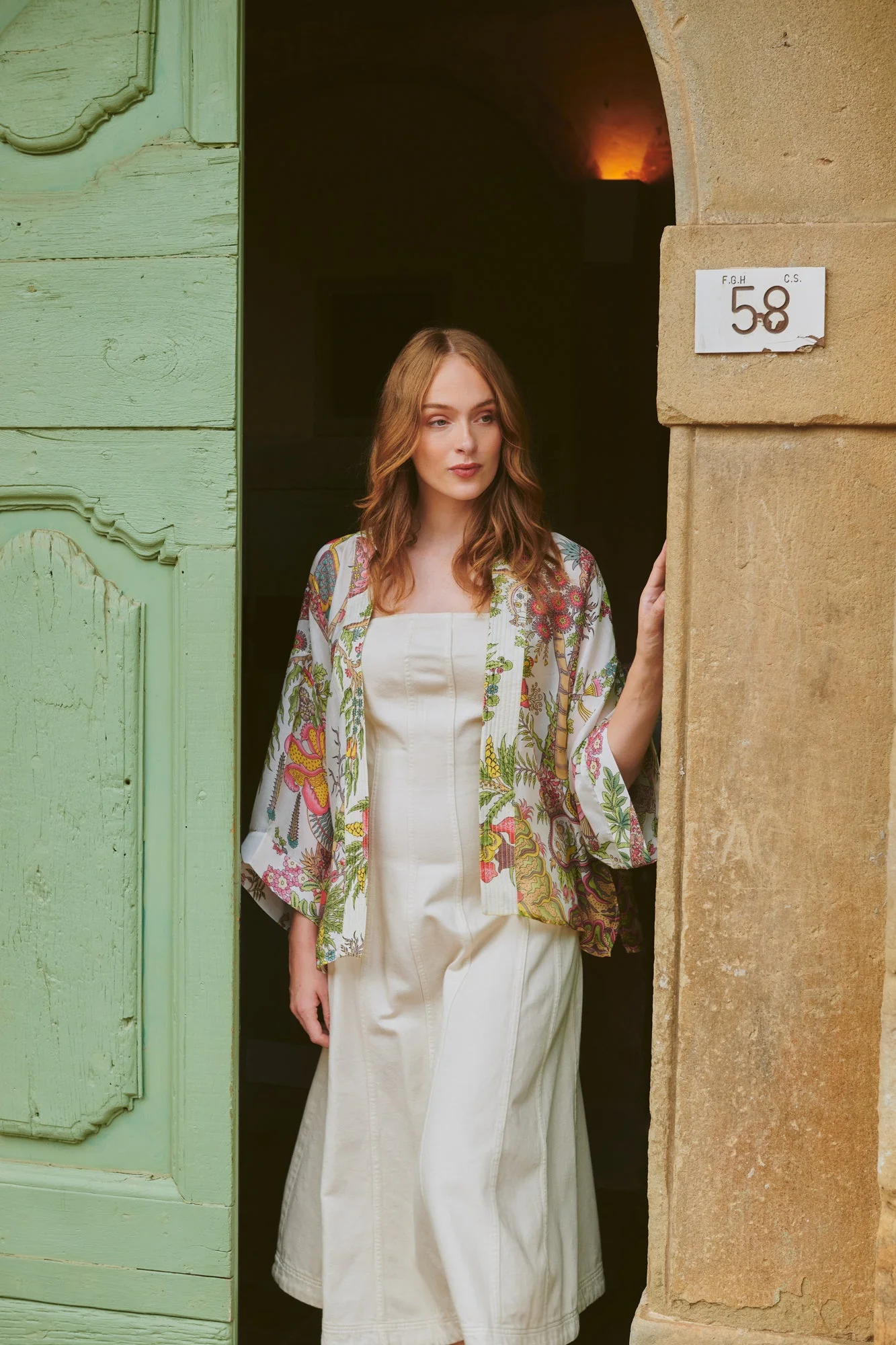Boho Garden Ecru Kimono - Image 3