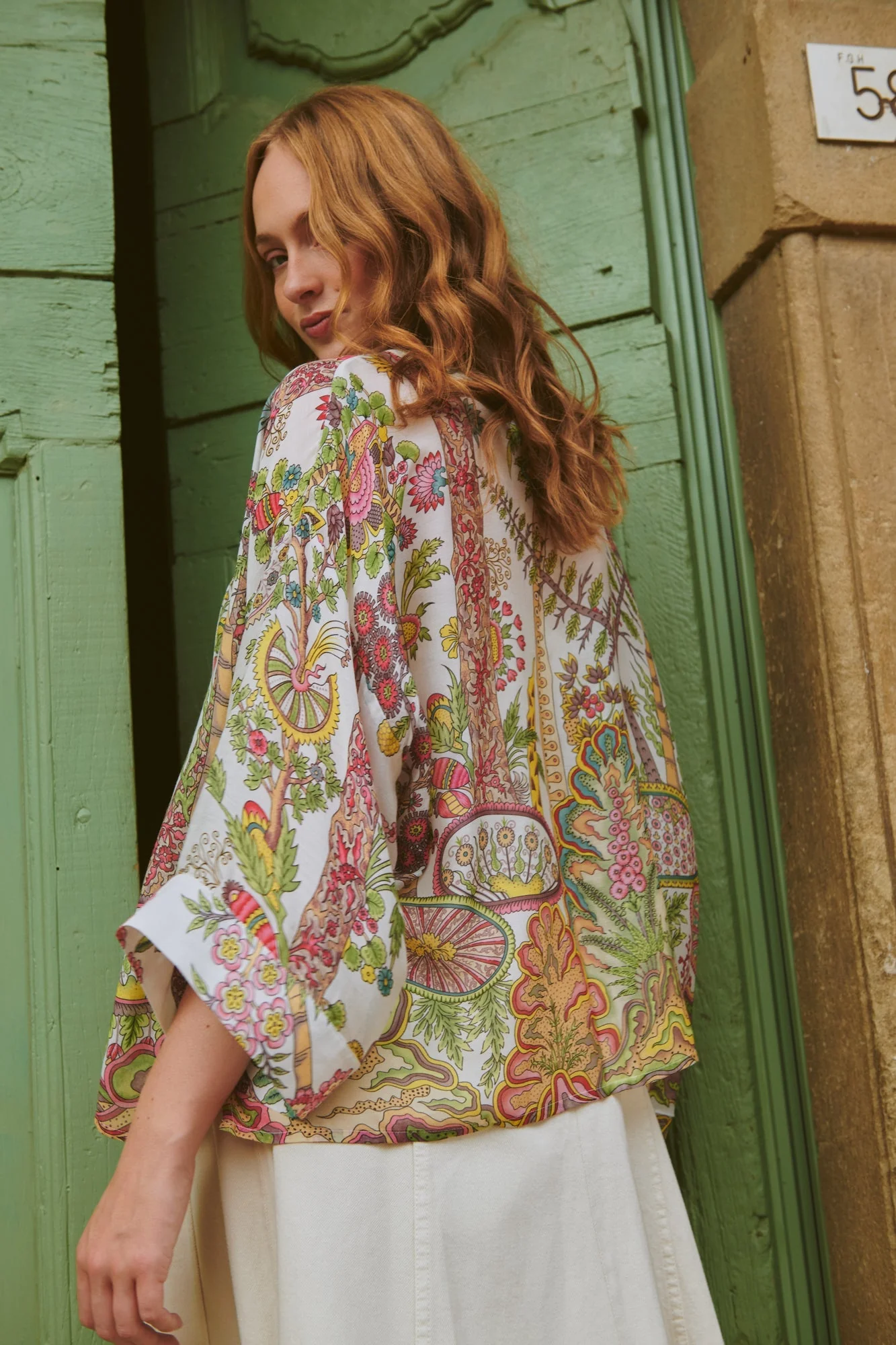 Boho Garden Ecru Kimono - Image 4