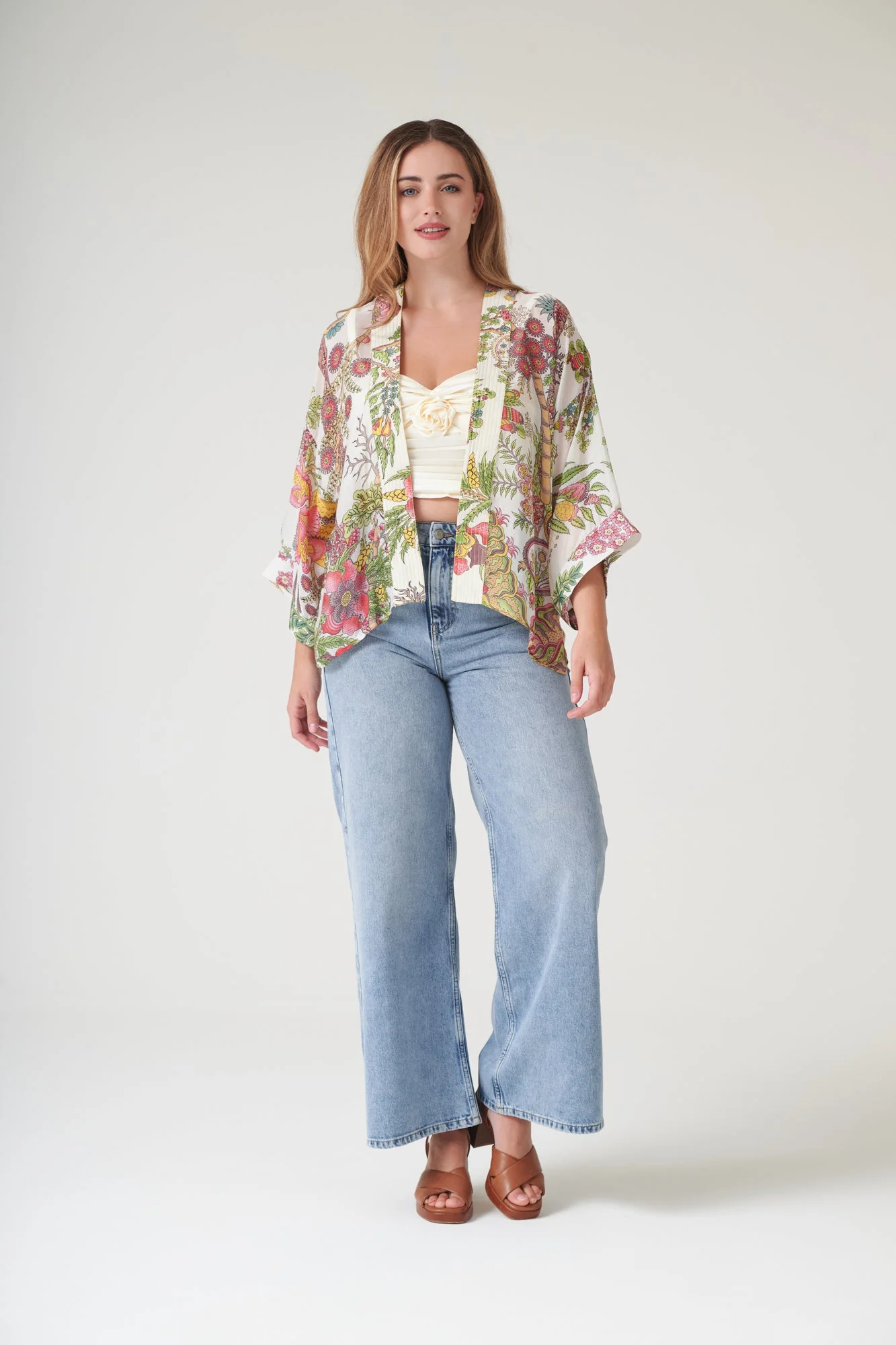 Boho Garden Ecru Kimono - Image 7