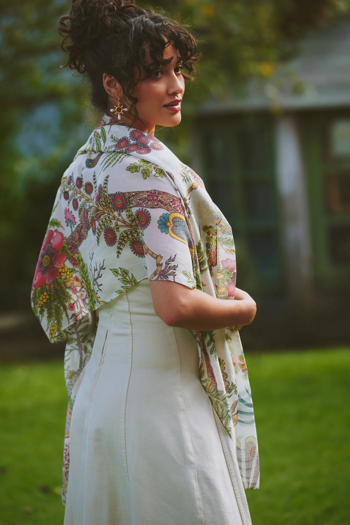 Boho Garden Ecru Scarf - Image 3
