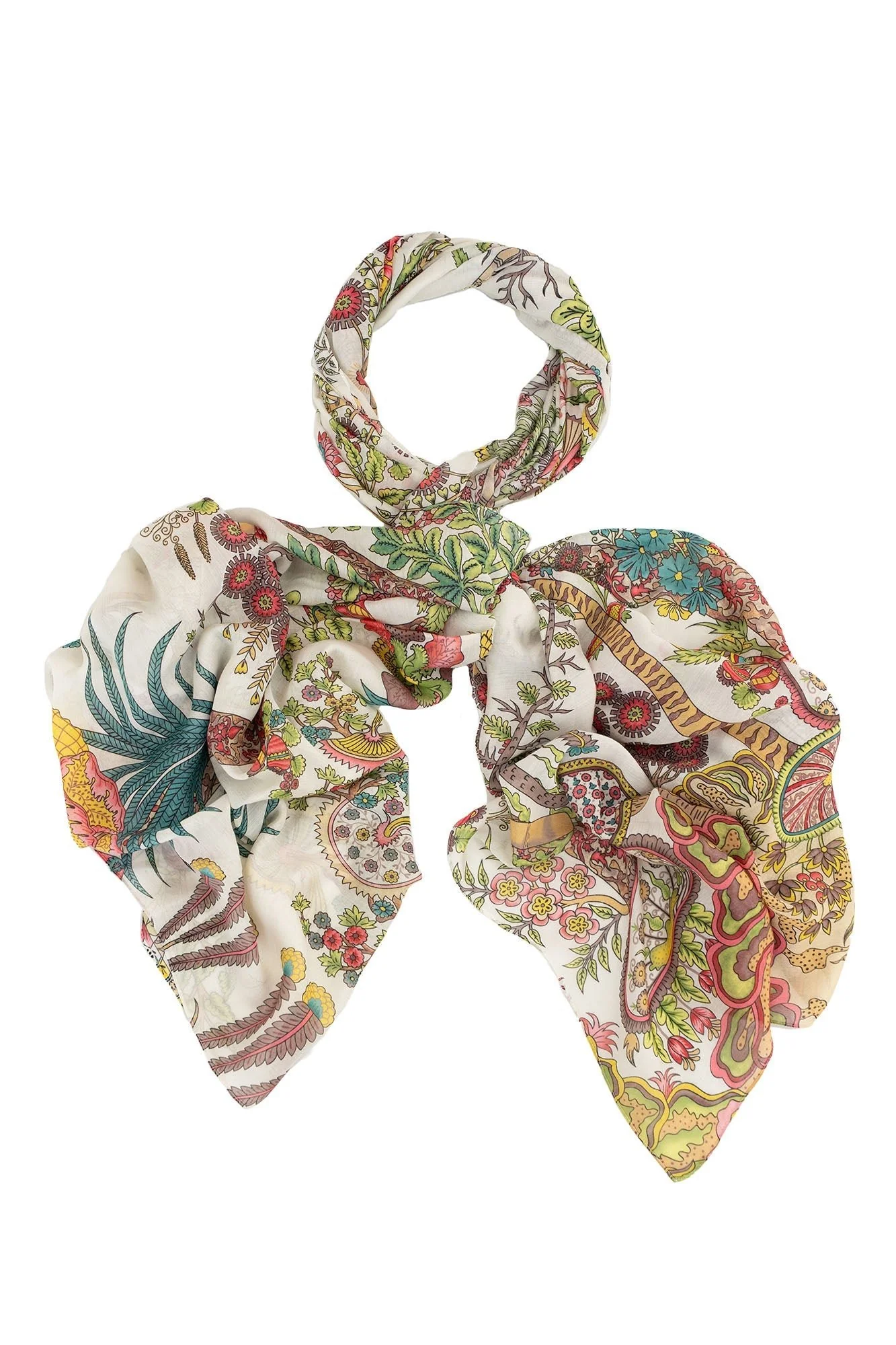 Boho Garden Ecru Scarf - Image 4