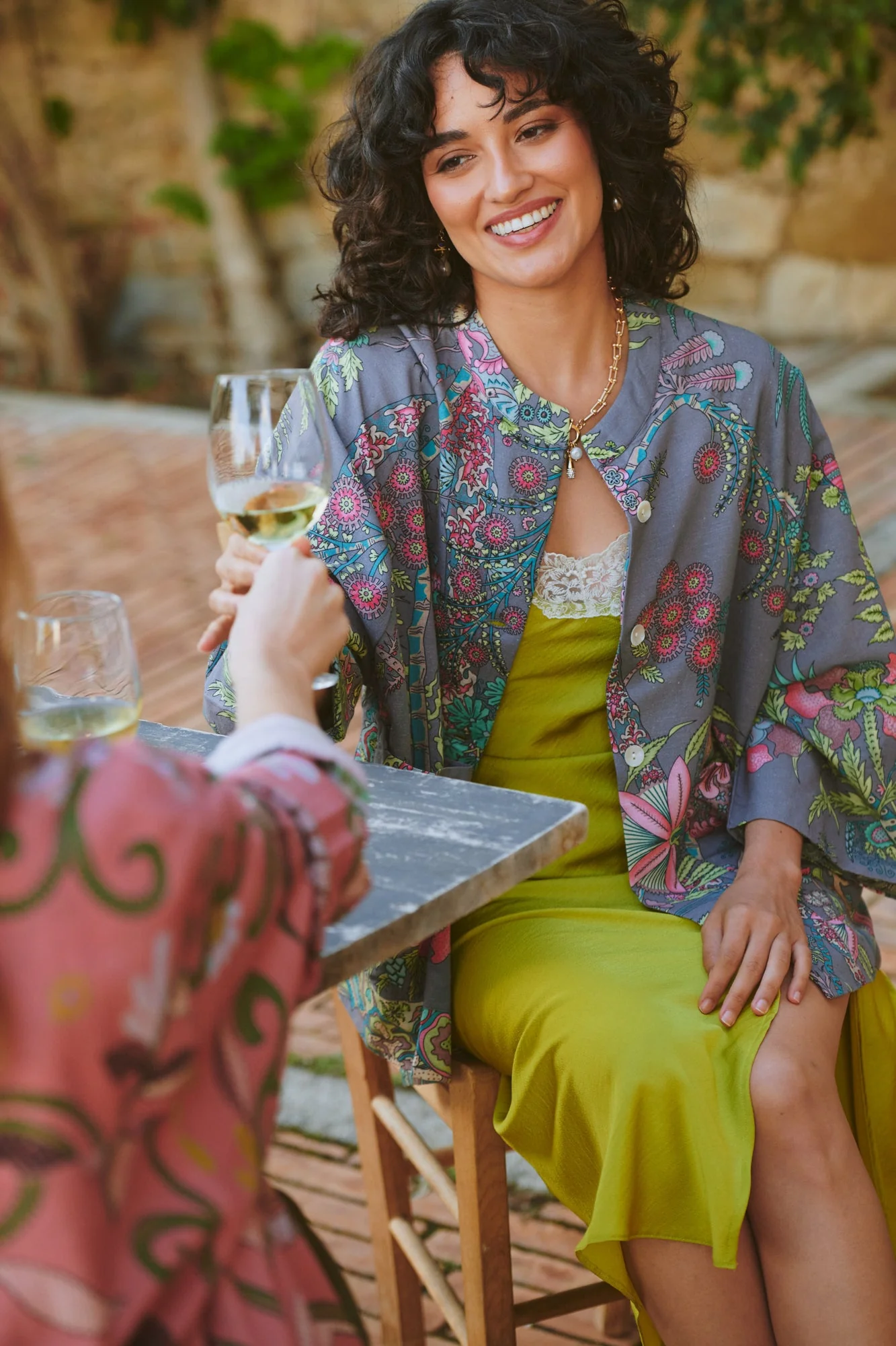 Boho Garden Grey Summer Jacket - Image 5