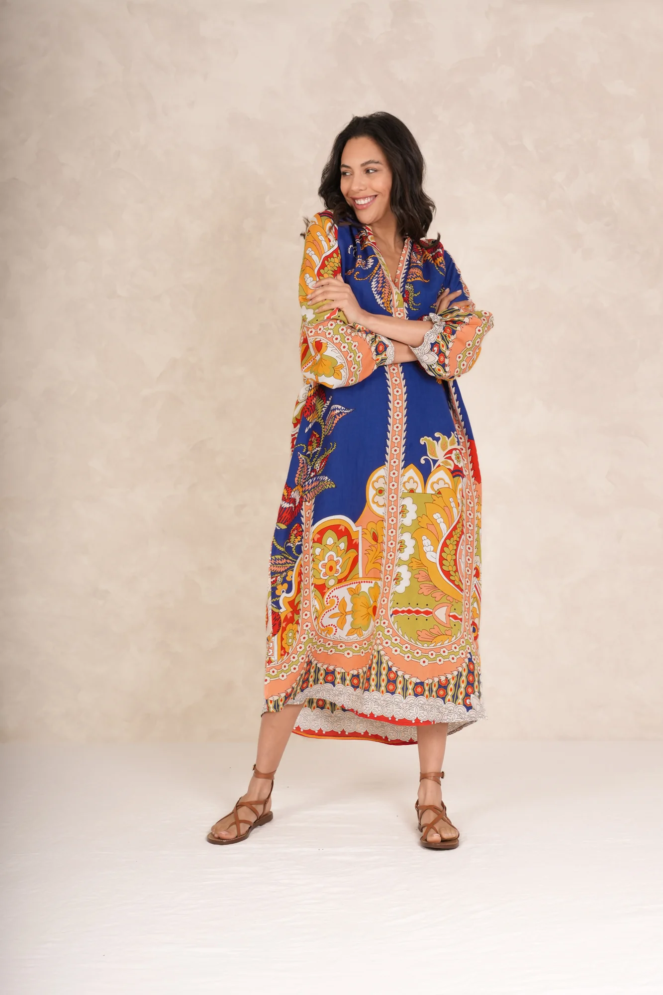 Carnival Cobalt Raglan Dress - Image 10
