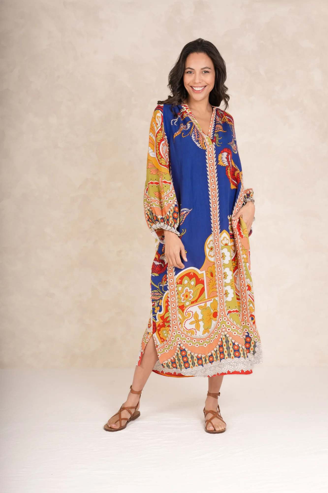 Carnival Cobalt Raglan Dress - Image 3