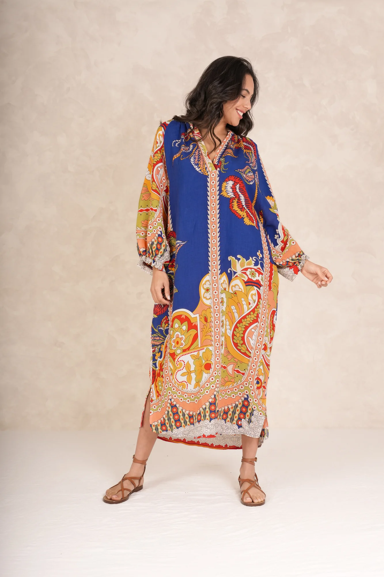 Carnival Cobalt Raglan Dress - Image 5