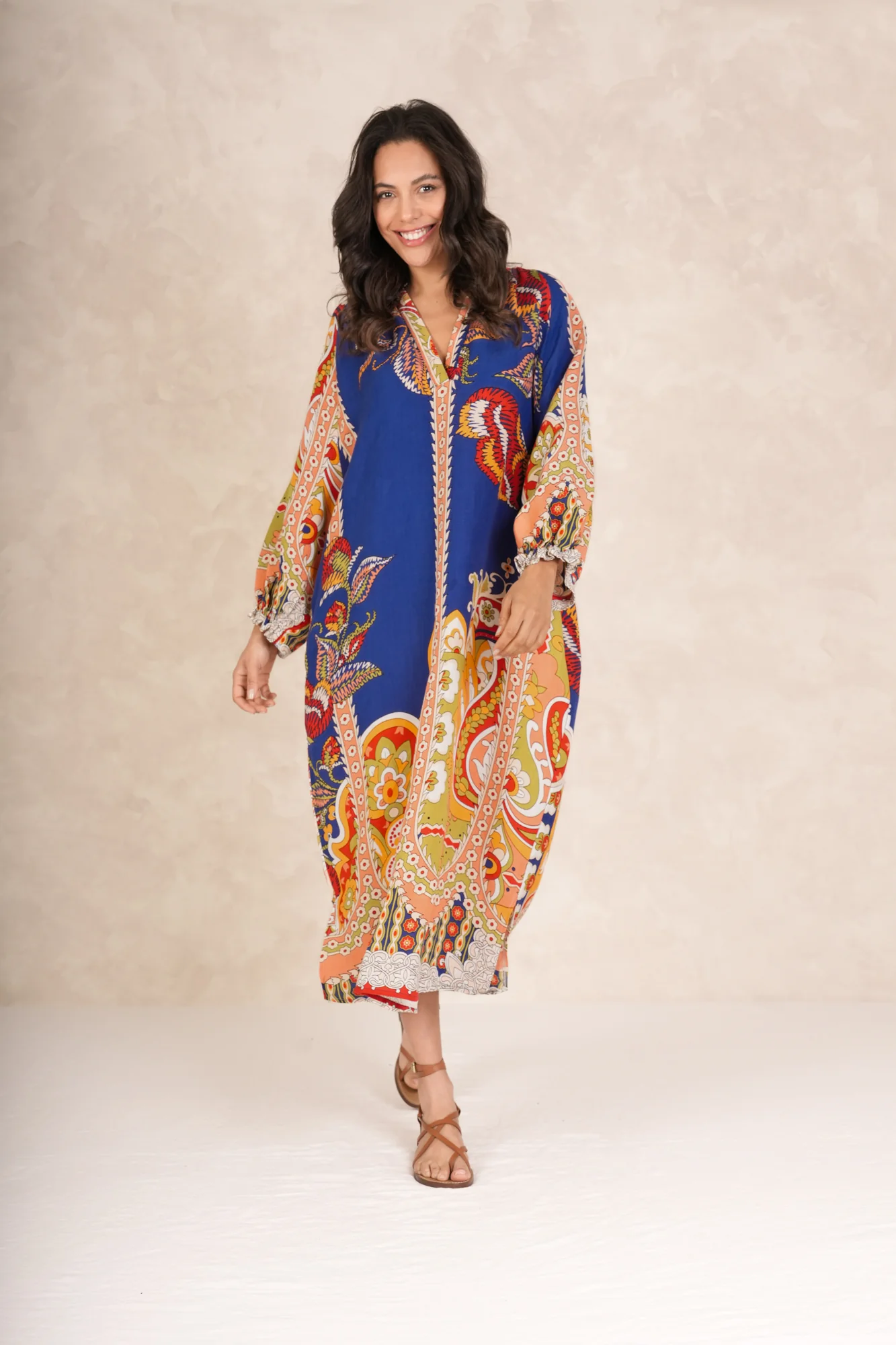 Carnival Cobalt Raglan Dress - Image 8