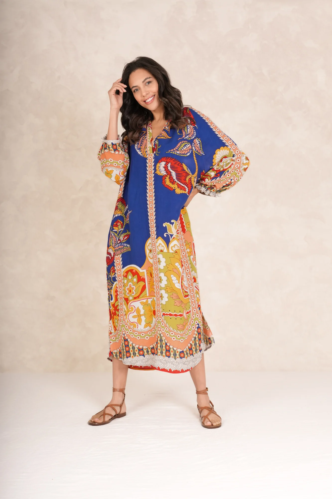 Carnival Cobalt Raglan Dress - Image 9