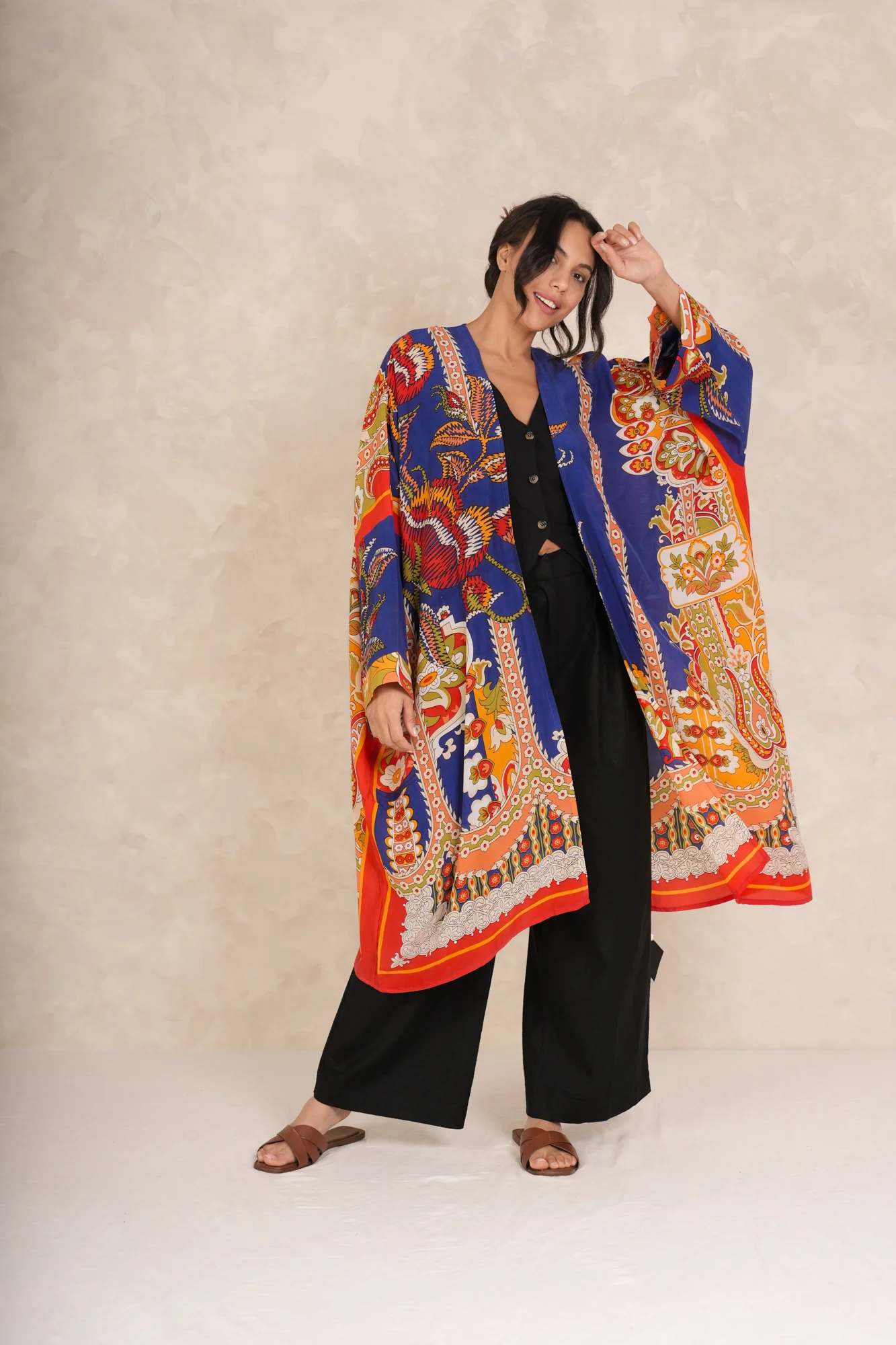 Carnival Cobalt Grande Kimono - Image 2