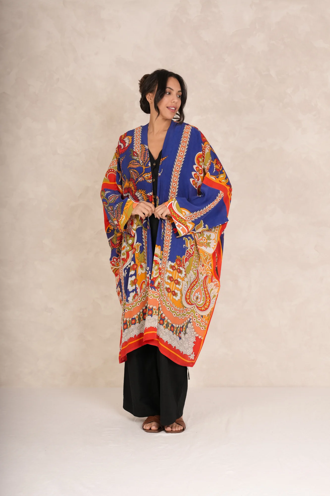 Carnival Cobalt Grande Kimono - Image 3