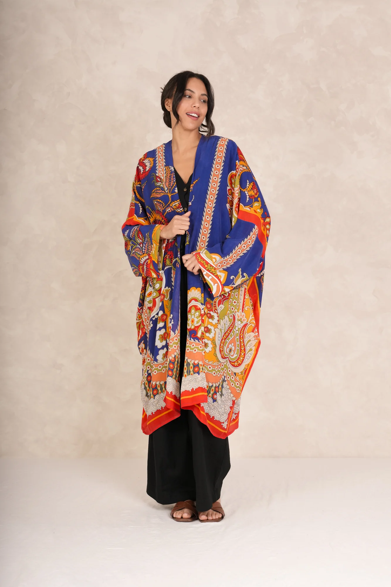 Carnival Cobalt Grande Kimono - Image 4