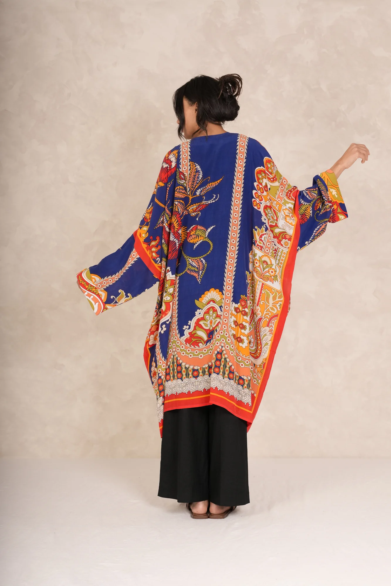 Carnival Cobalt Grande Kimono - Image 6