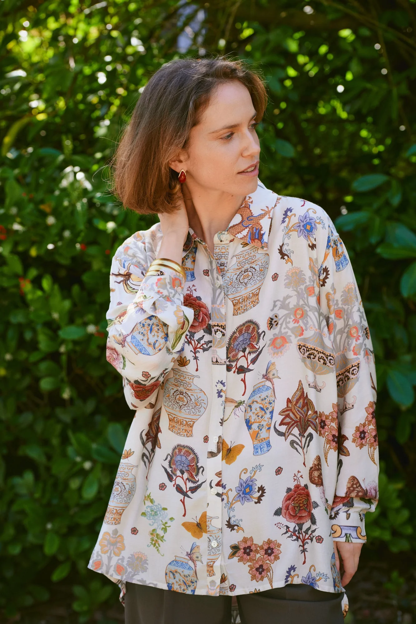 Cornucopia Ivory Oversized Shirt - Image 3