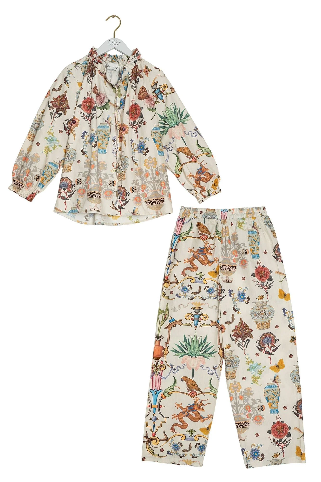 Cornucopia Ivory Poplin Pyjama Set - Image 5
