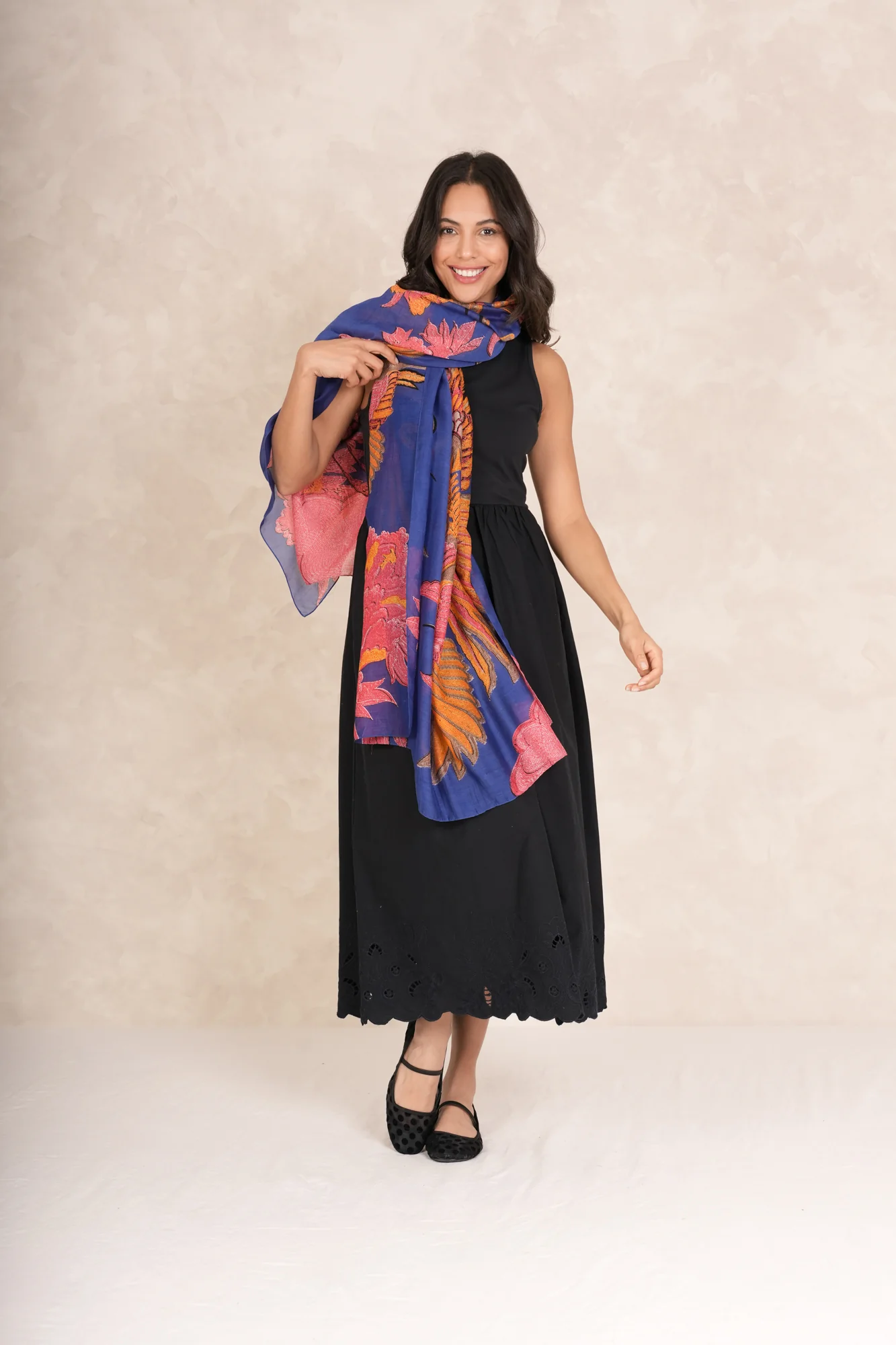 Crane Cobalt Scarf - Image 2