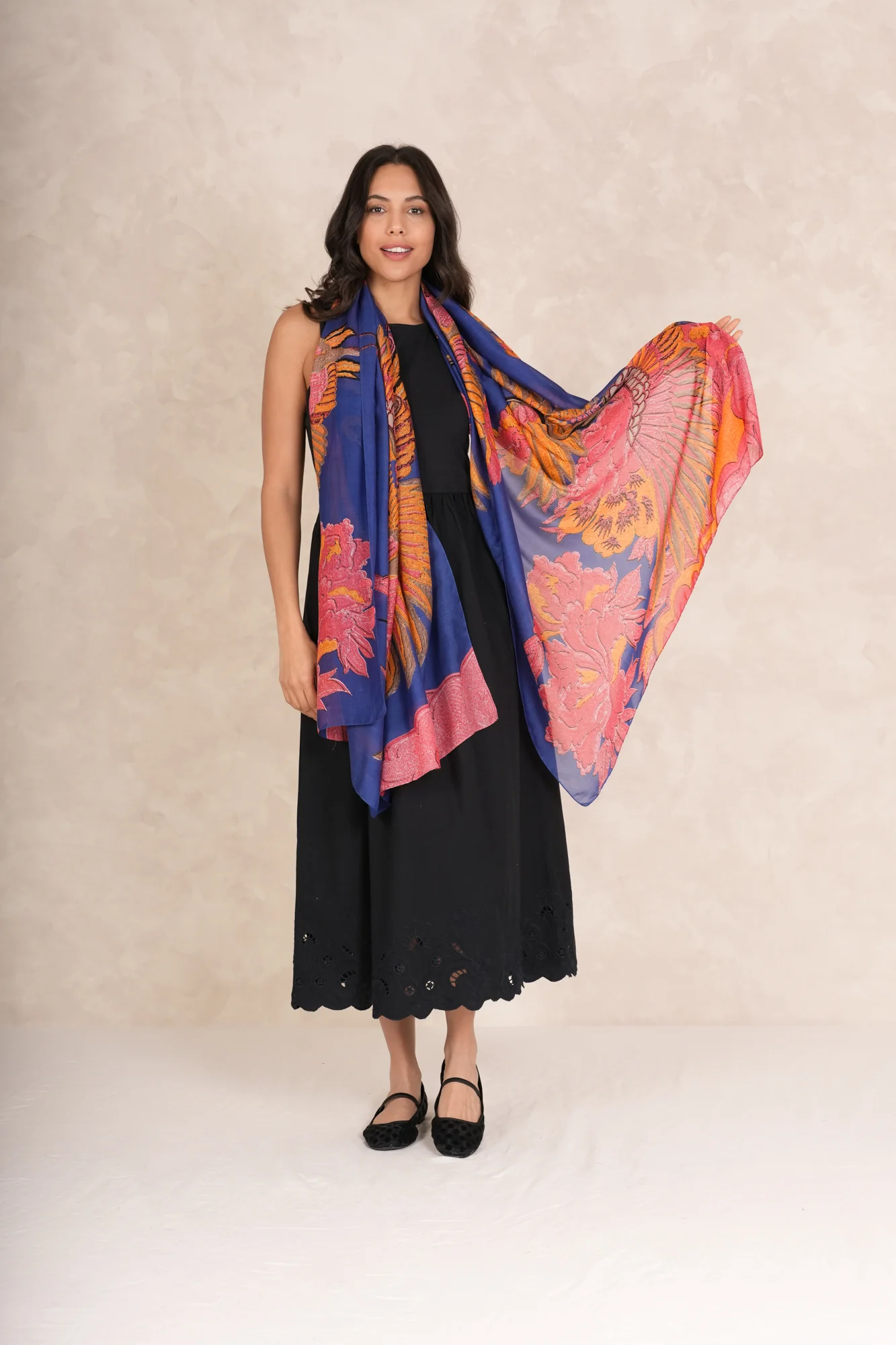 Crane Cobalt Scarf - Image 3