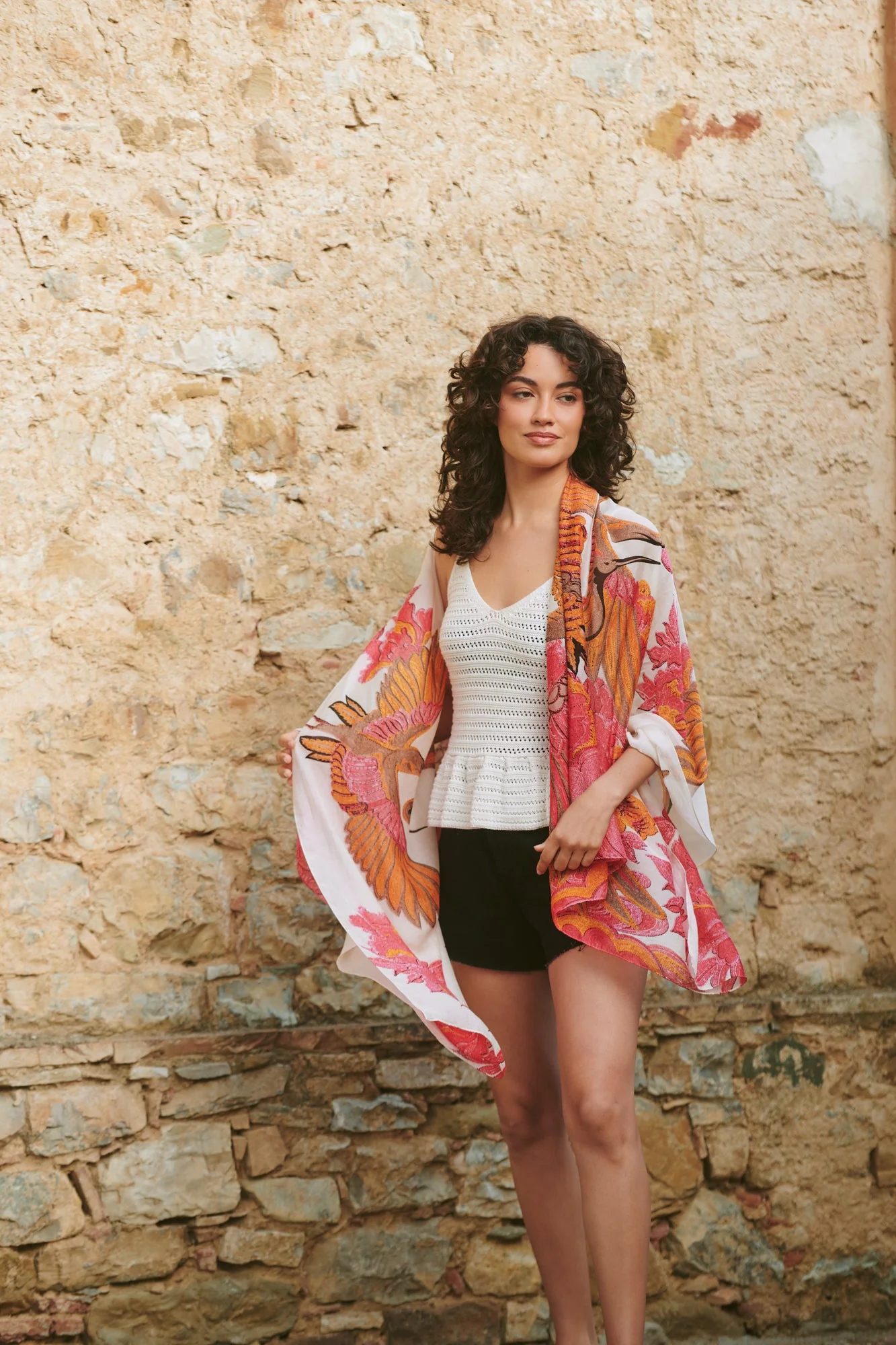 Crane Ecru Scarf - Image 2