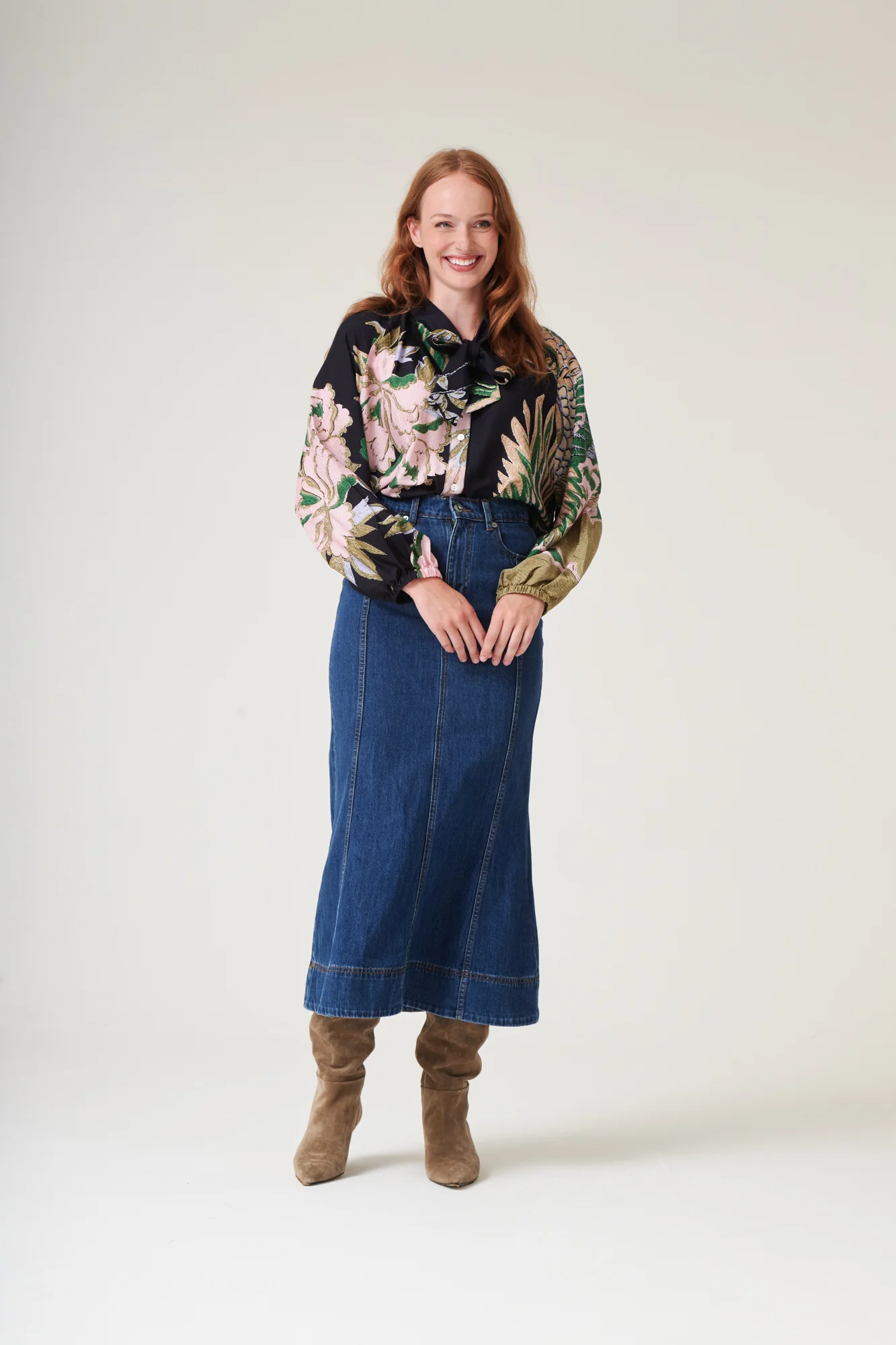 Crane Emerald PussyBow Blouse - Image 2