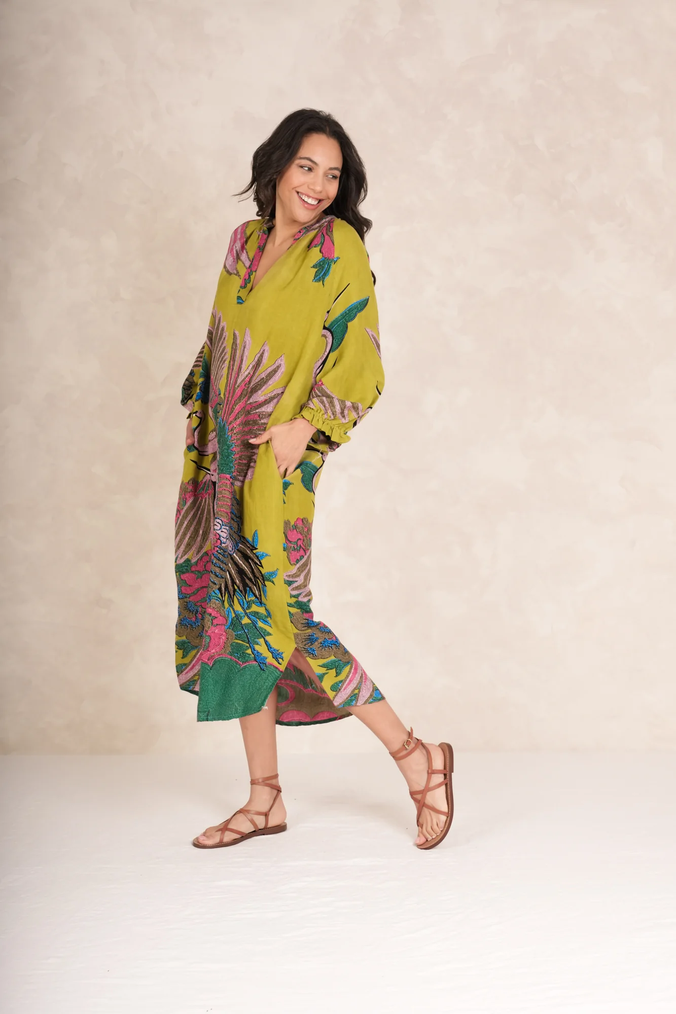 Crane Olive Raglan Dress - Image 7