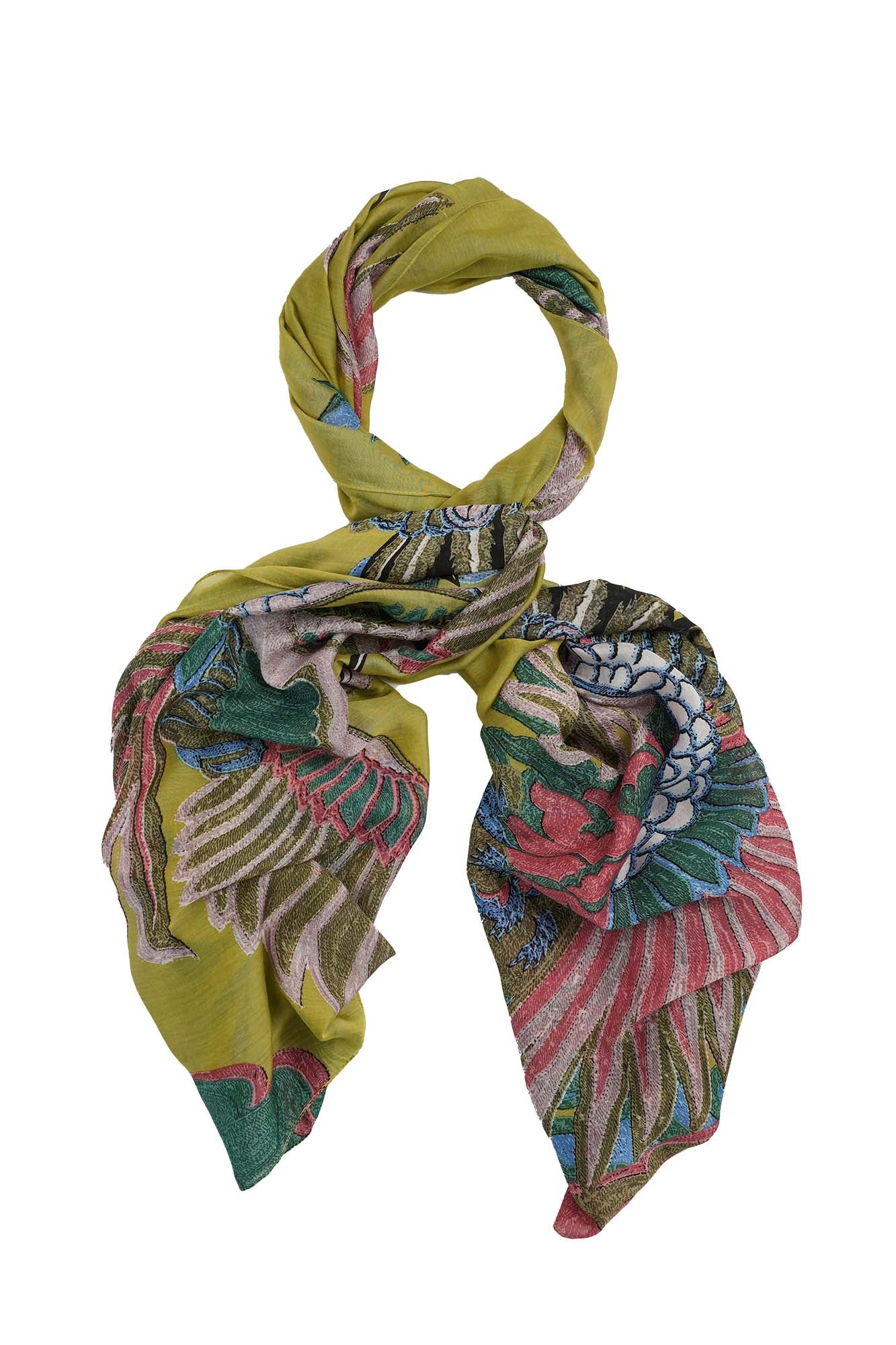 Crane Olive Scarf - Image 3