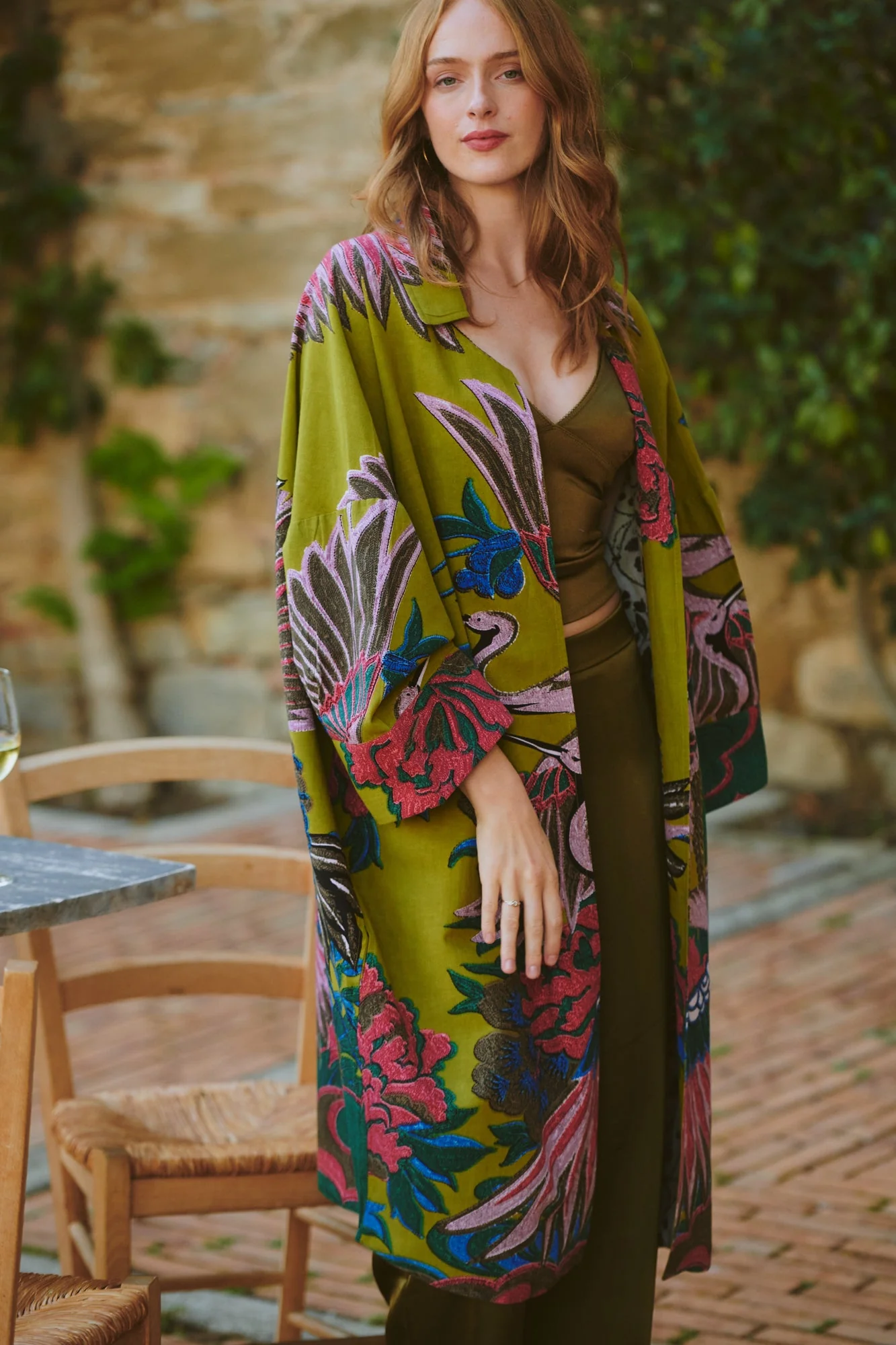 Crane Olive Artisan Coat - Image 3