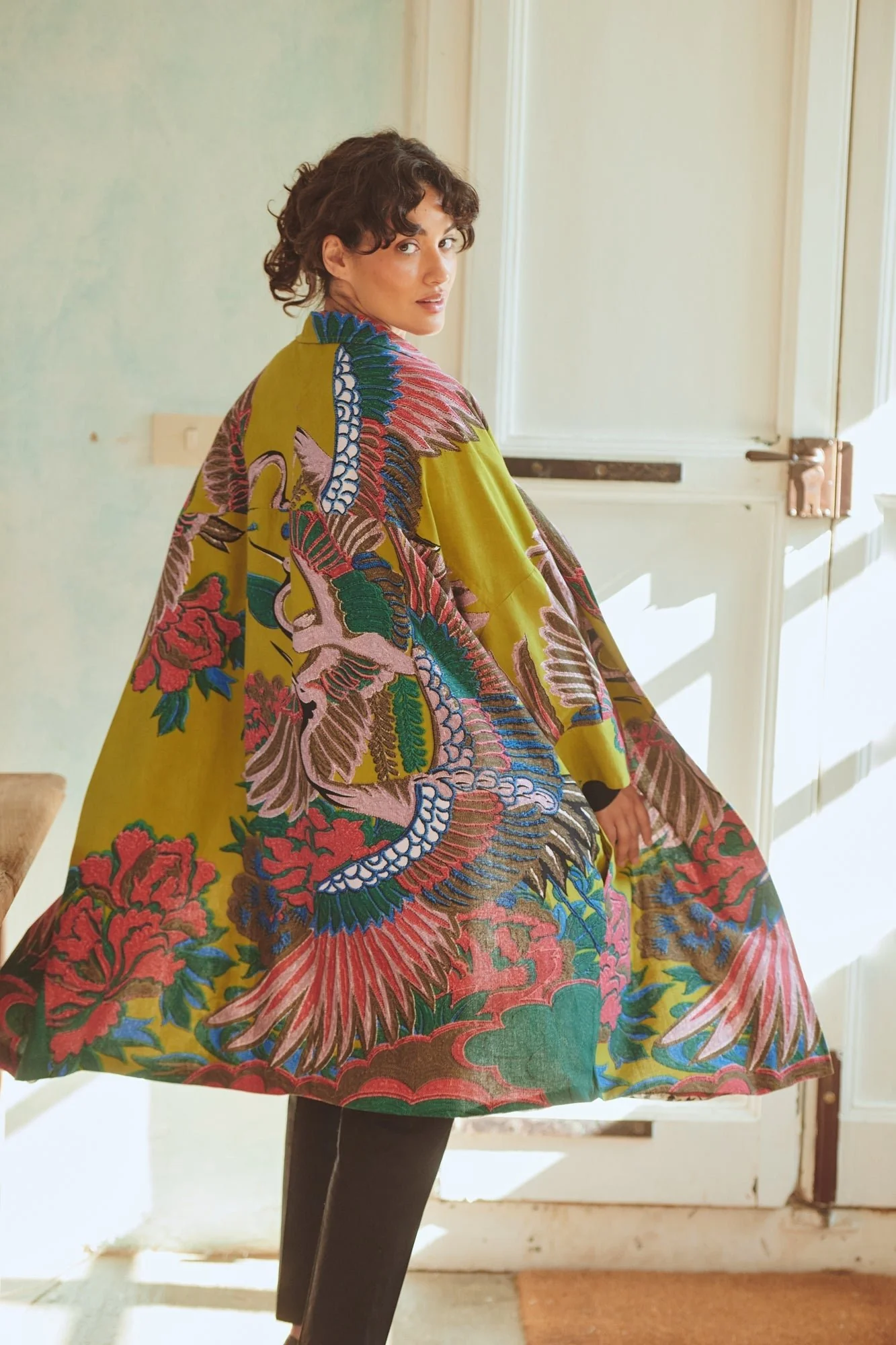Crane Olive Artisan Coat - Image 6
