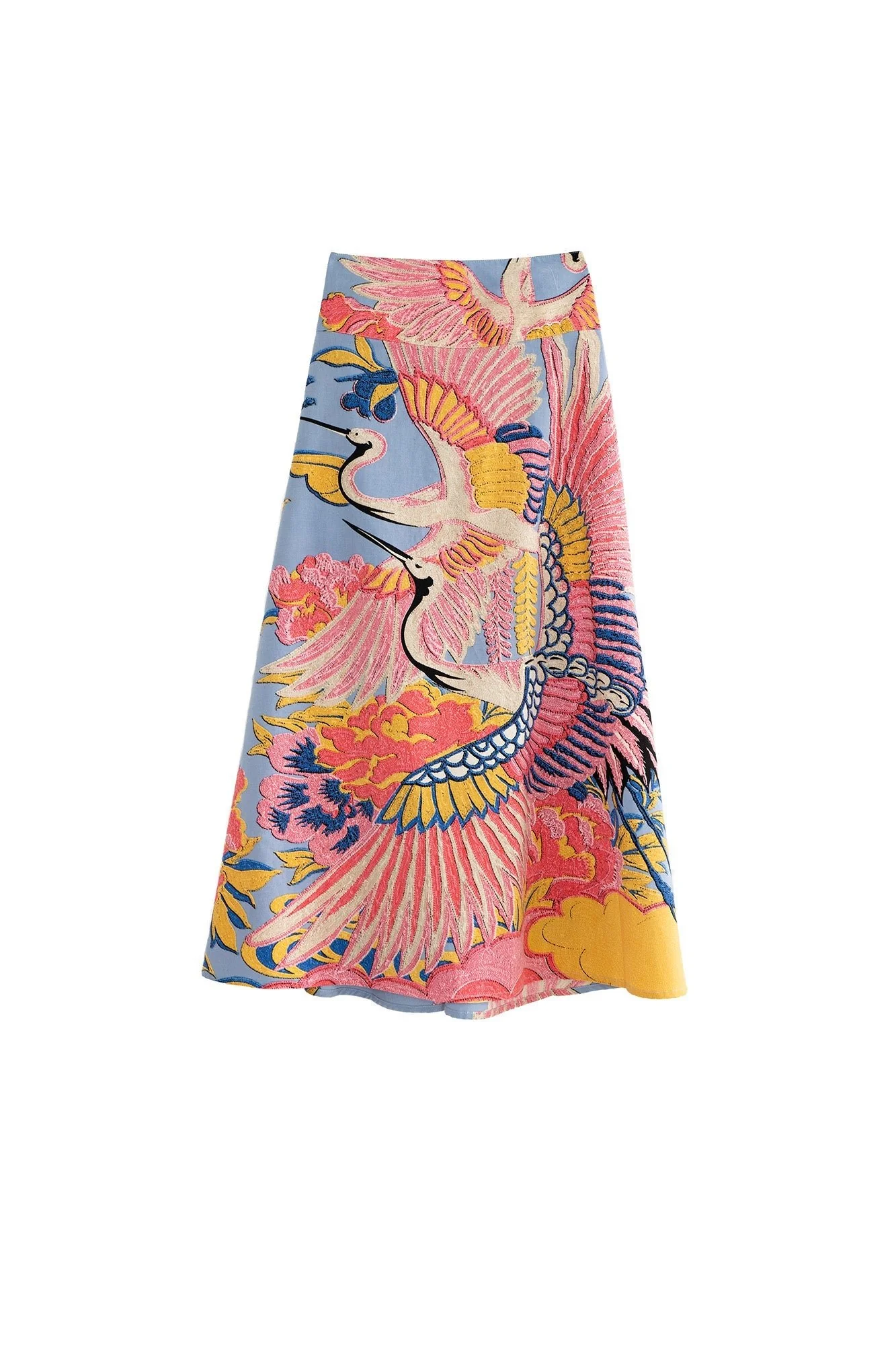 Crane Periwinkle A-line Maxi Skirt - Image 2