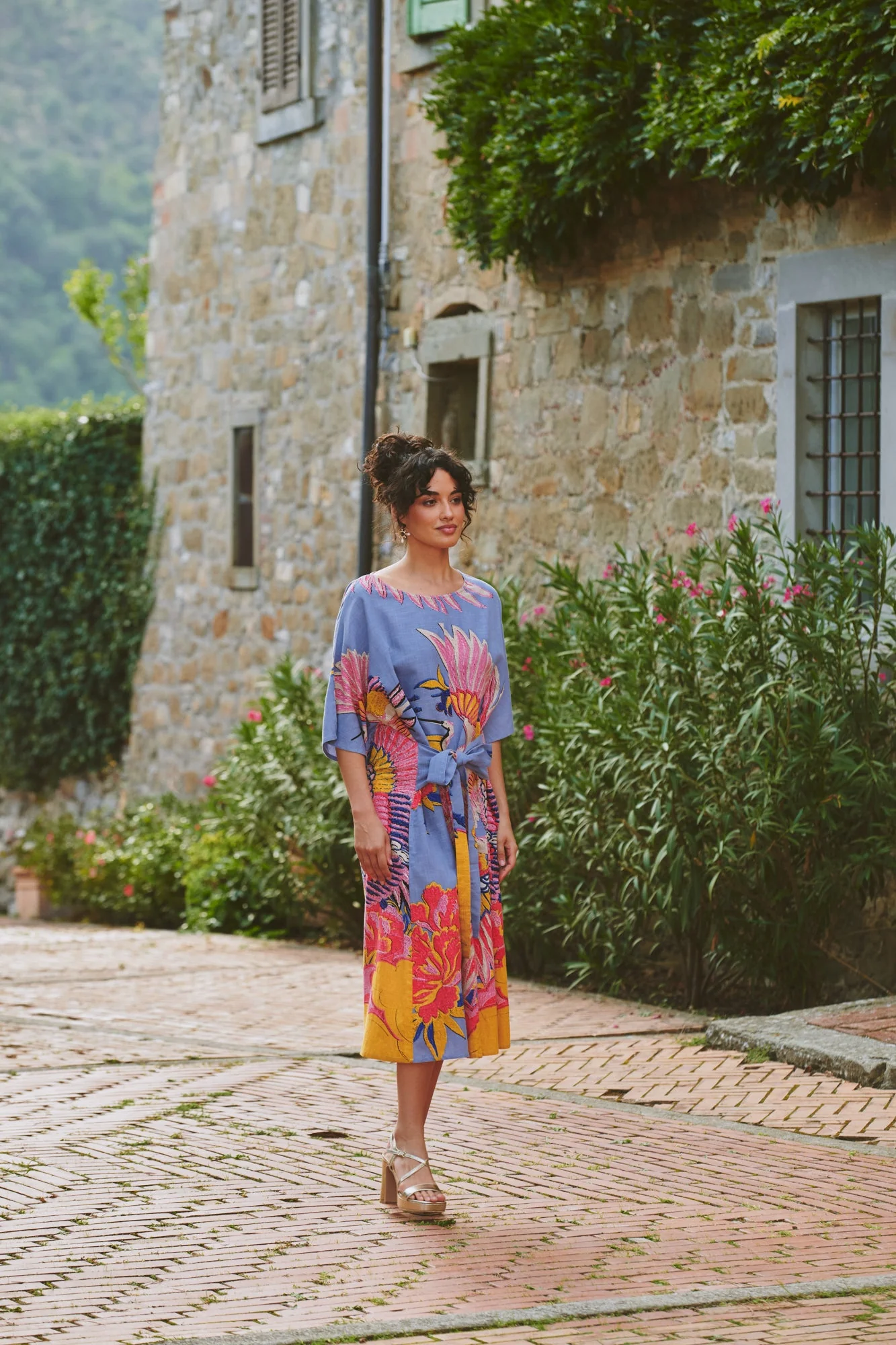 Crane Periwinkle Obi Dress - Image 3