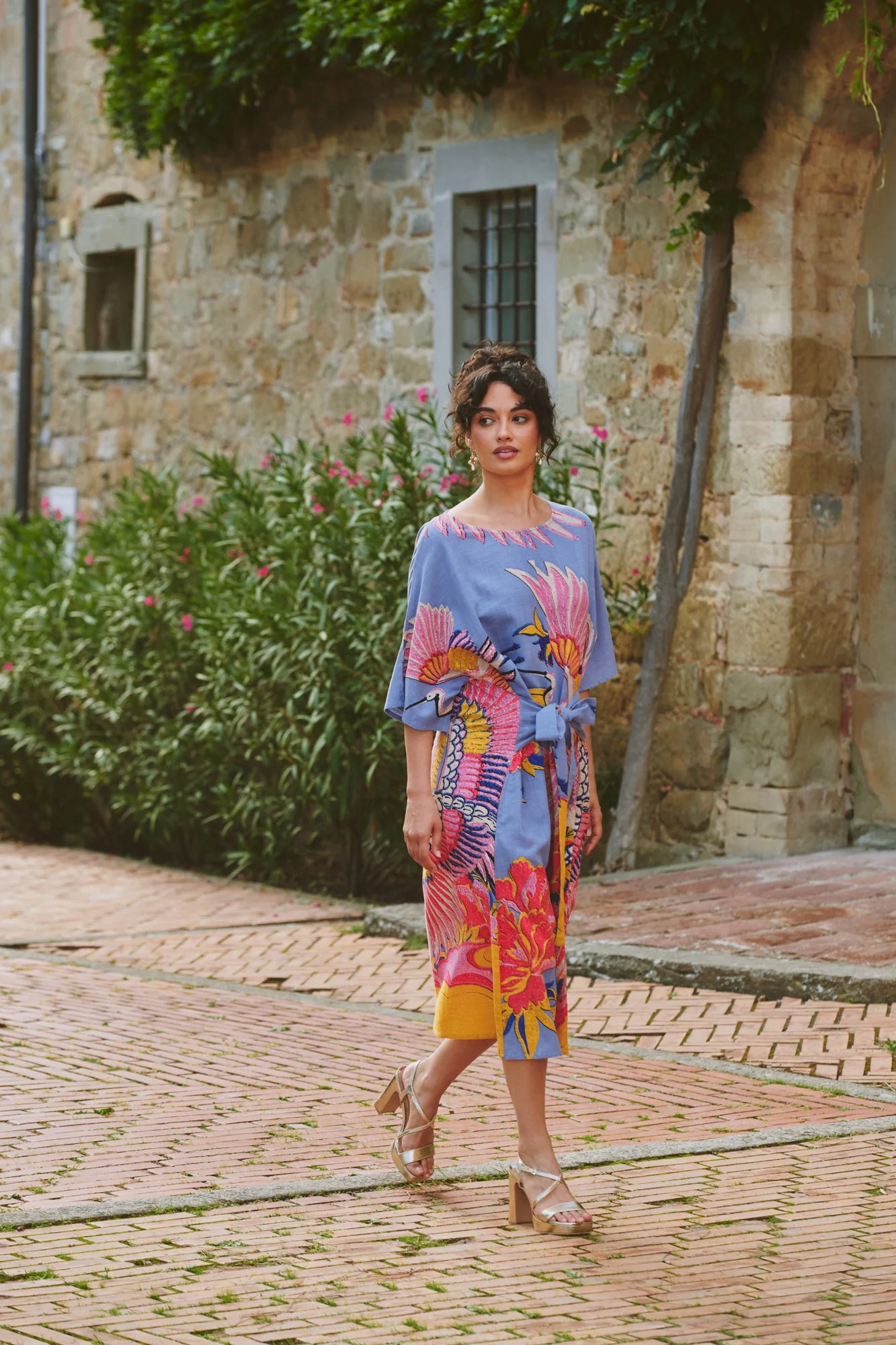 Crane Periwinkle Obi Dress - Image 4