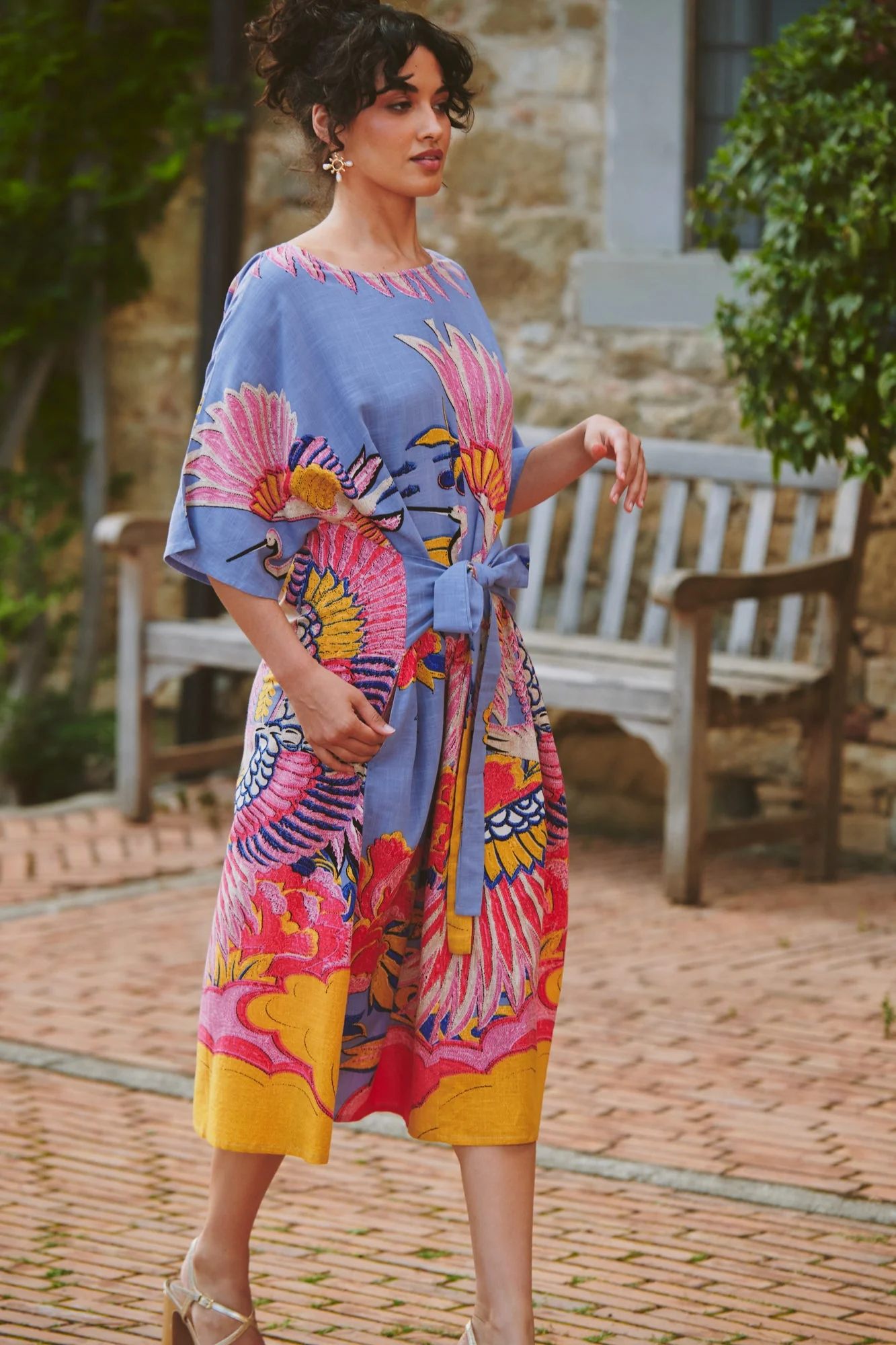 Crane Periwinkle Obi Dress - Image 5