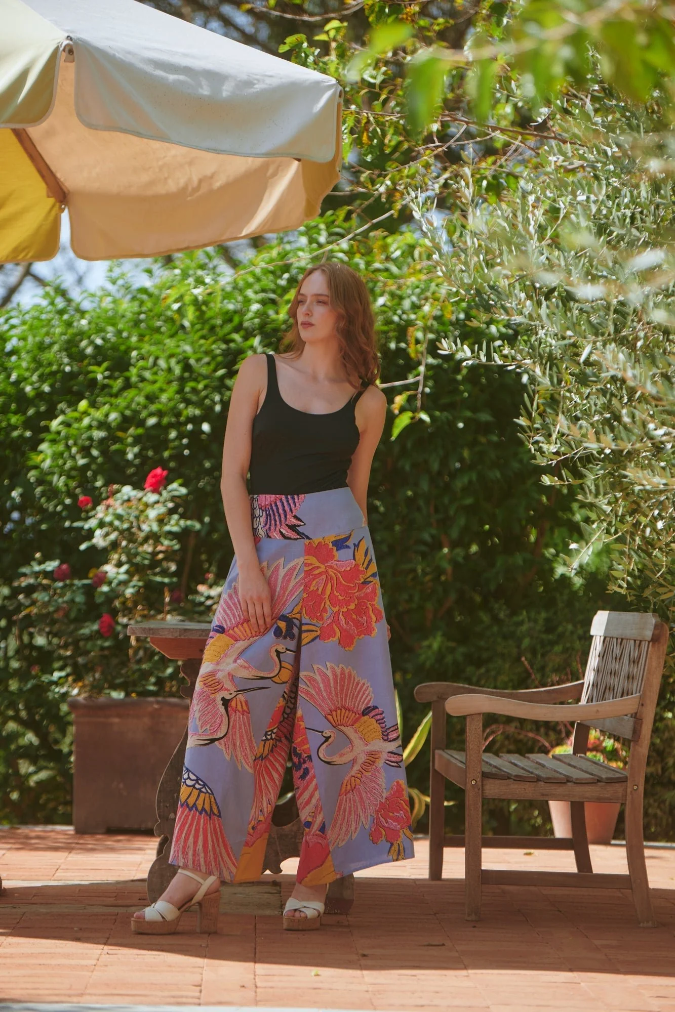 Crane Periwinkle Palazzo Pants