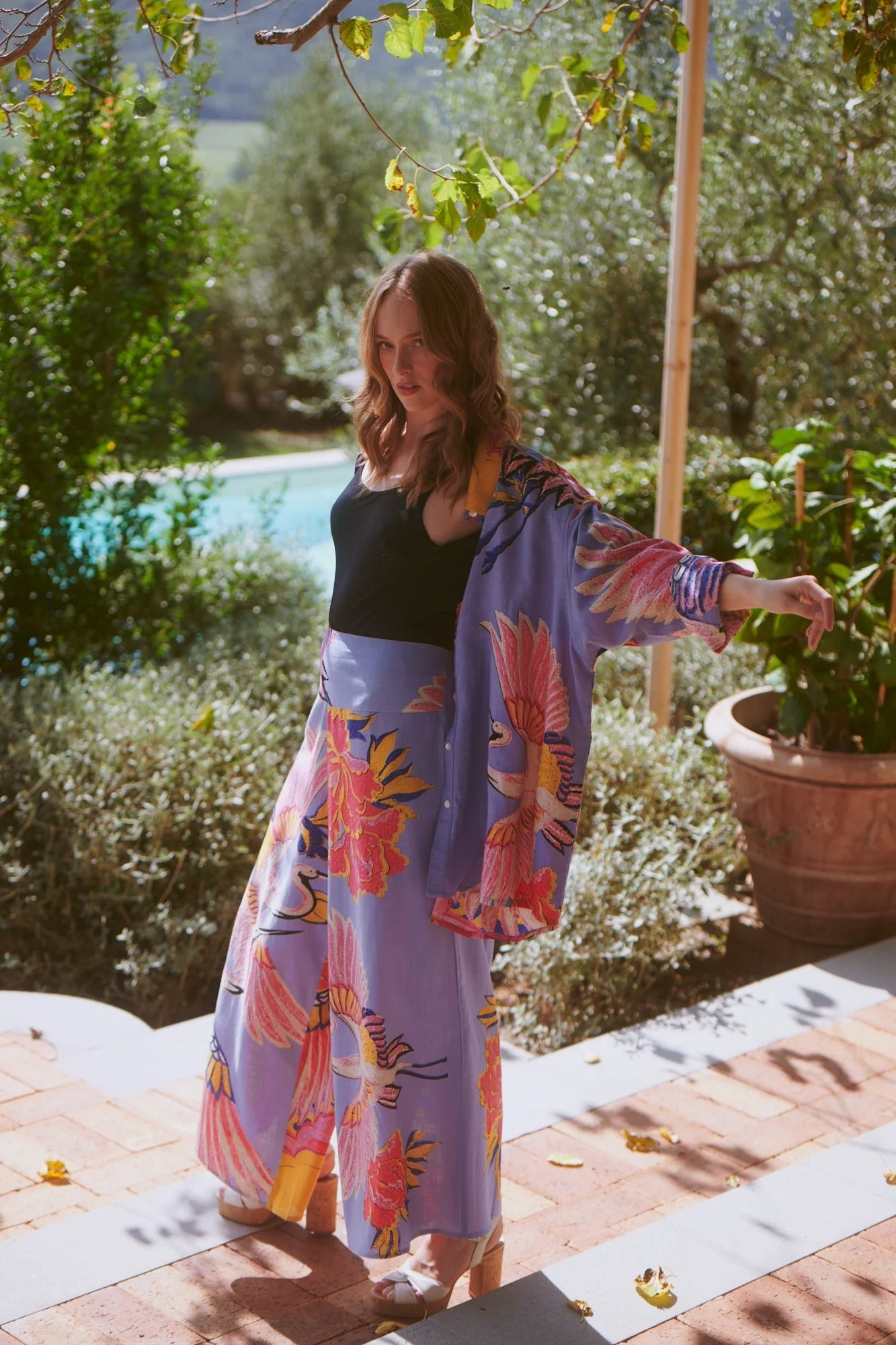 Crane Periwinkle Palazzo Pants - Image 2