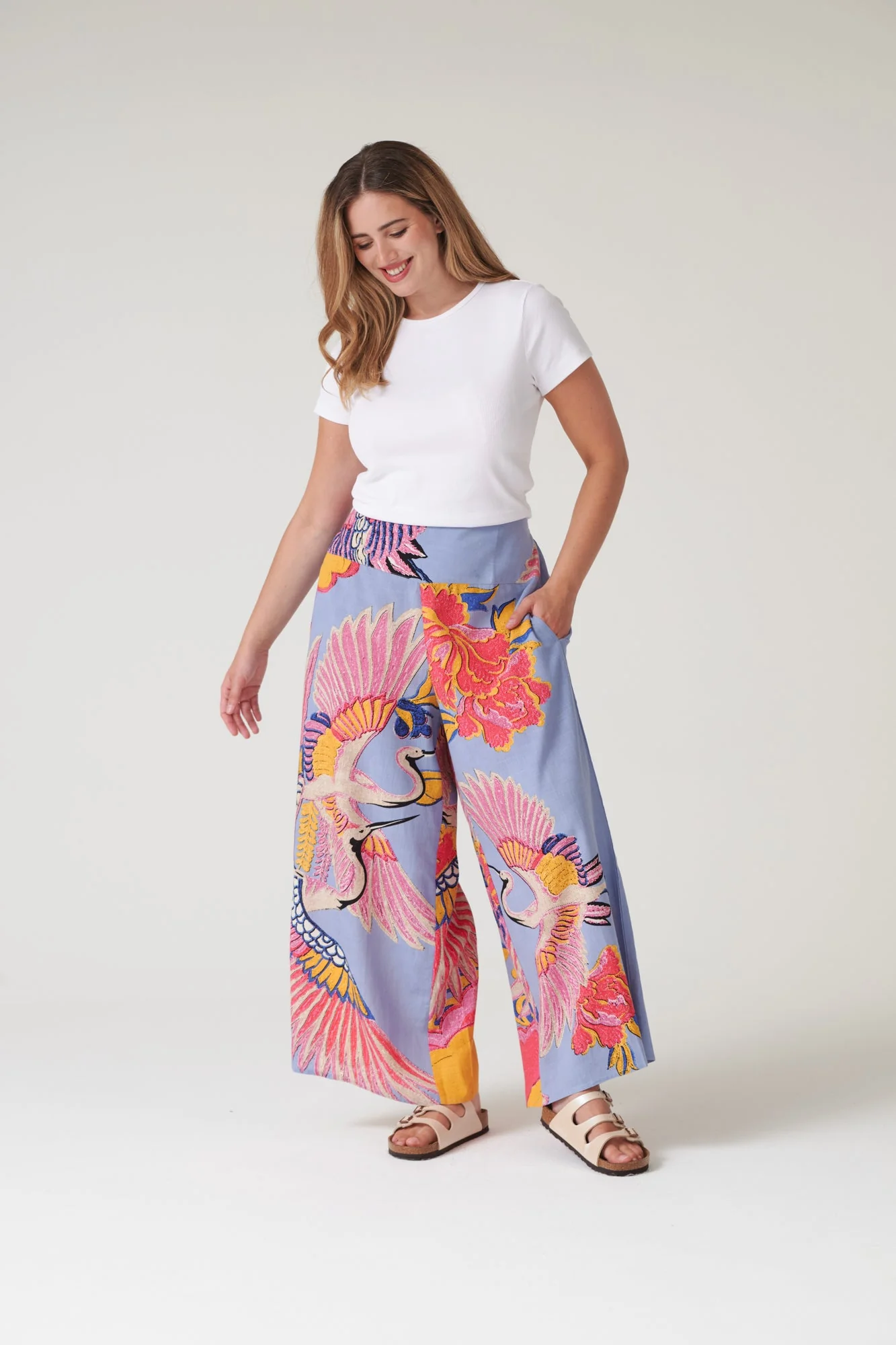 Crane Periwinkle Palazzo Pants - Image 4