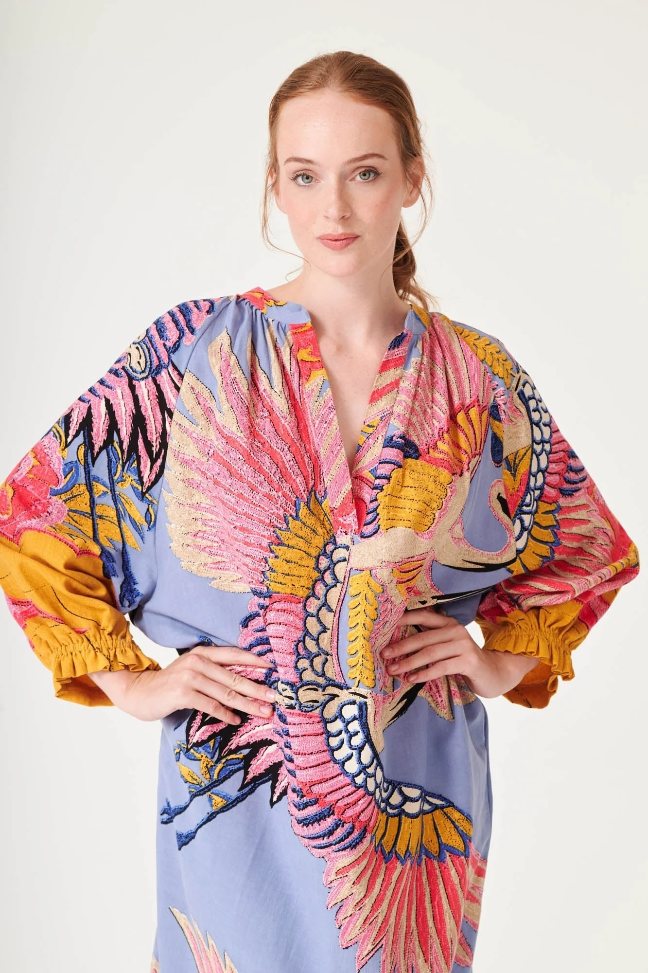 Crane Periwinkle Raglan Dress - Image 3