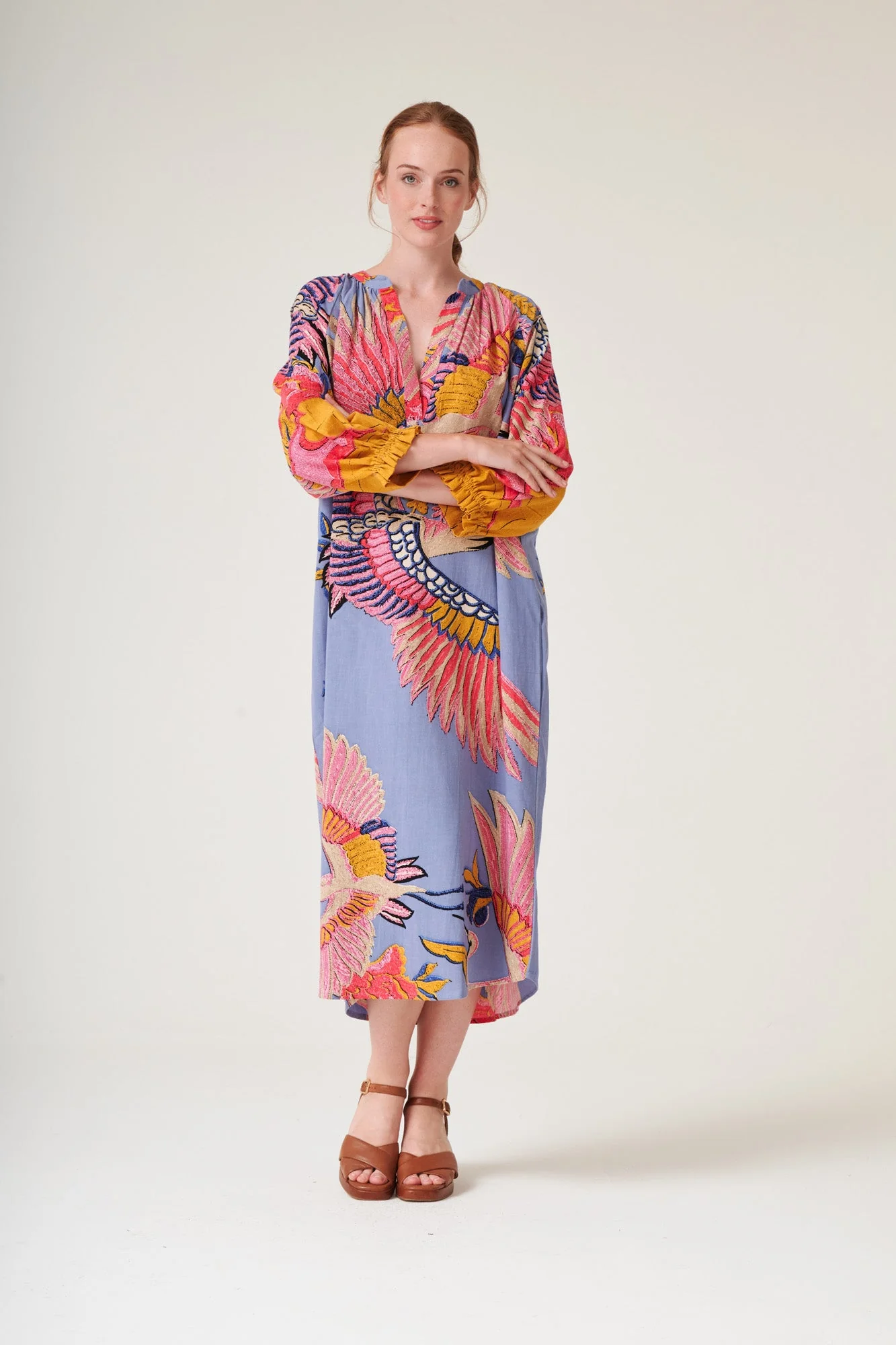 Crane Periwinkle Raglan Dress - Image 6