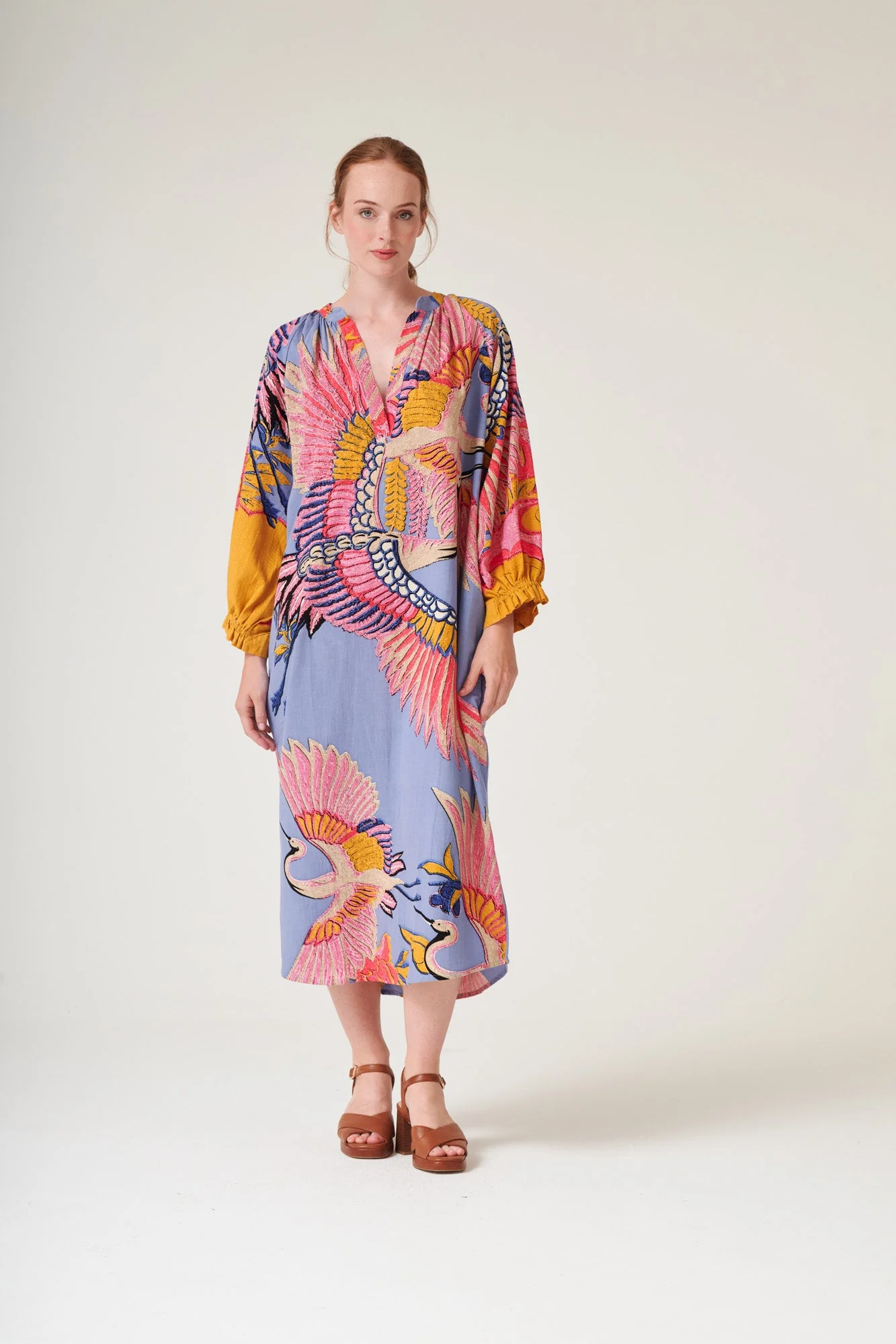 Crane Periwinkle Raglan Dress - Image 7
