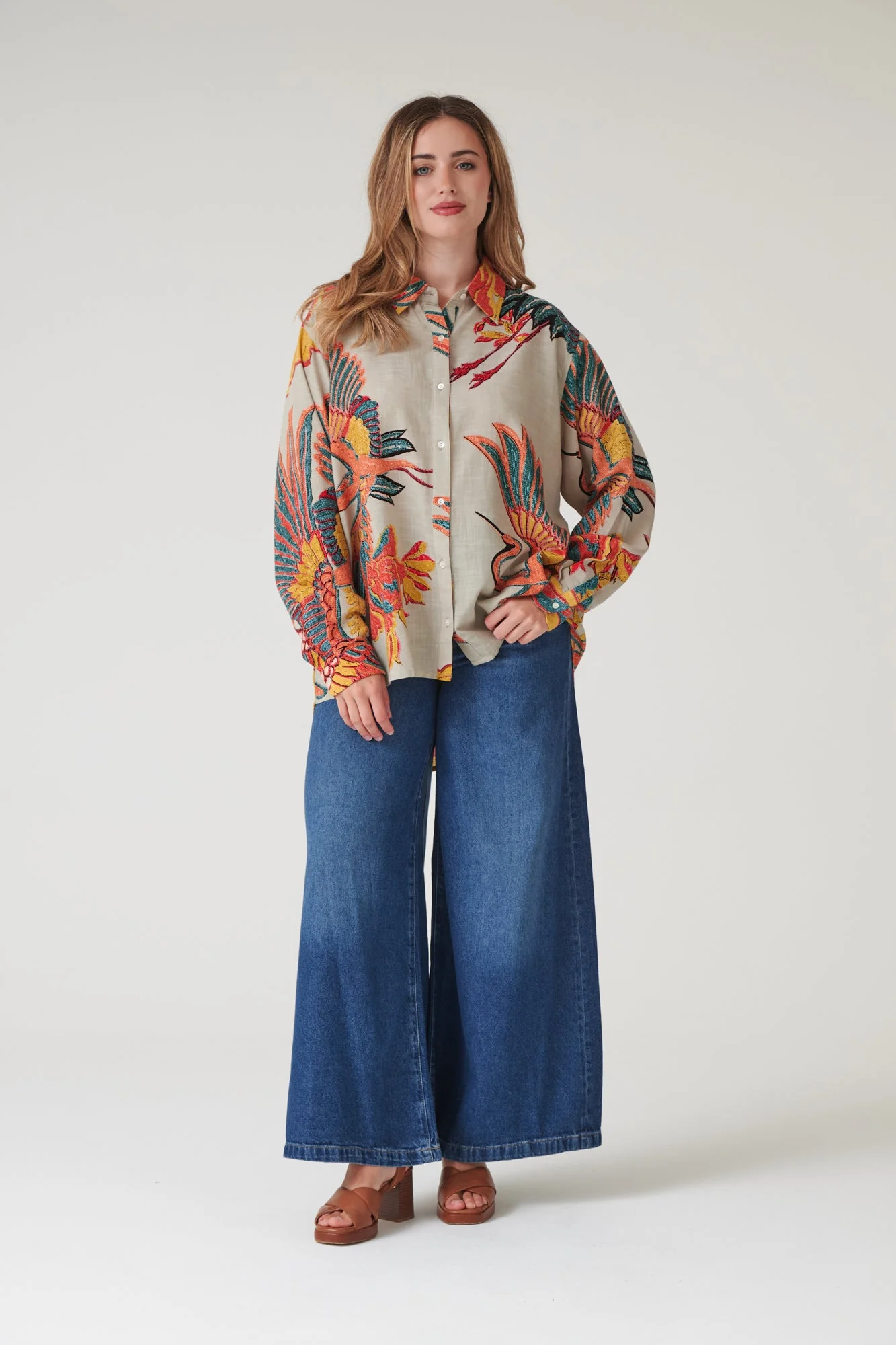 Crane Stone Oversized Shirt - Image 2