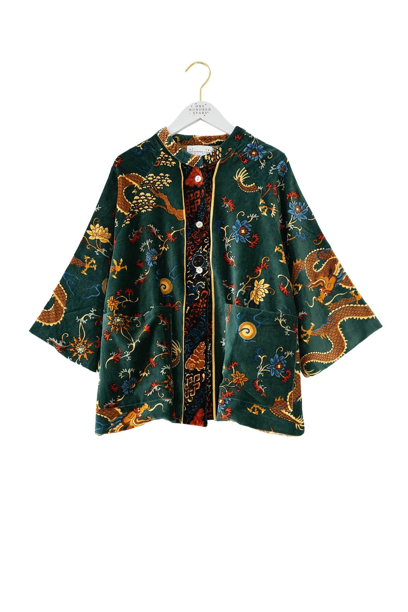 Dragon Green Velvet Jacket - Image 6