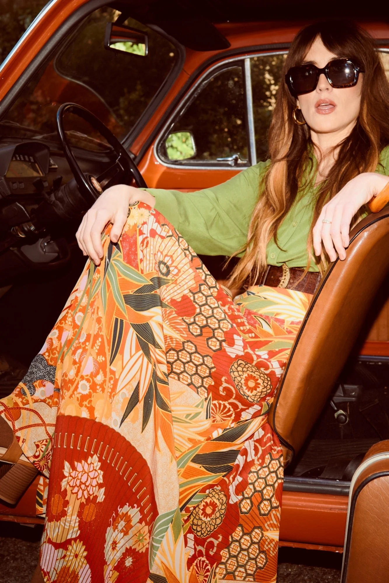 Fans Scarlet A-line Maxi Skirt Crepe - Image 6