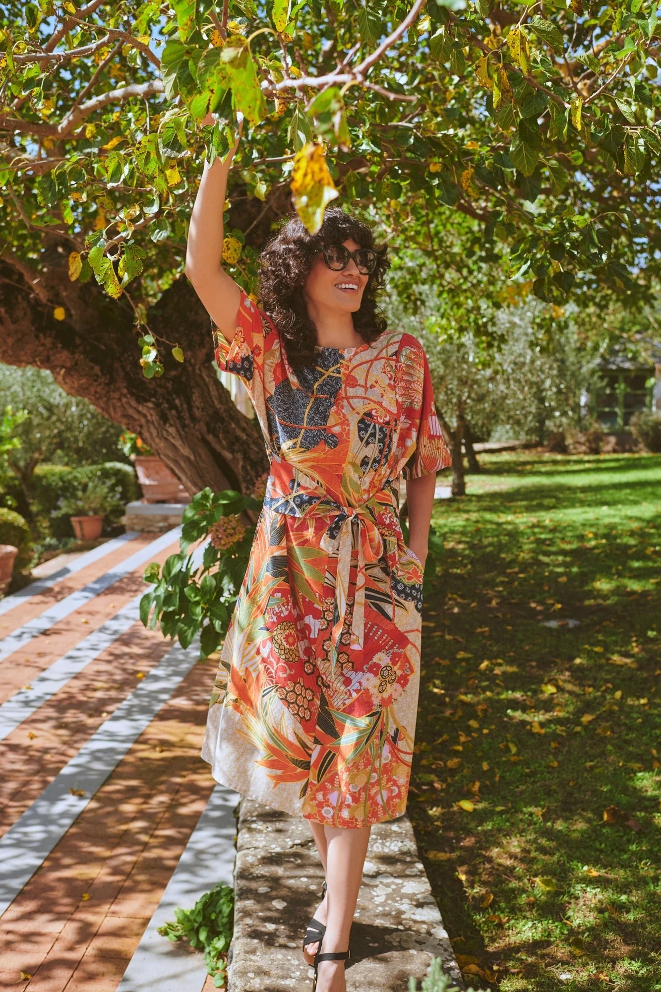 Fans Scarlet Obi Dress