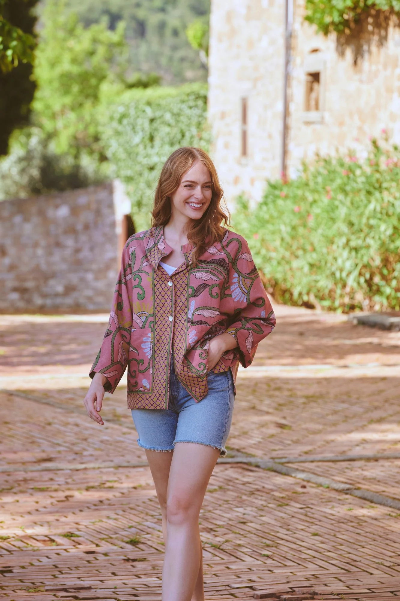 Giant Kantha Dusk Summer Jacket - Image 2