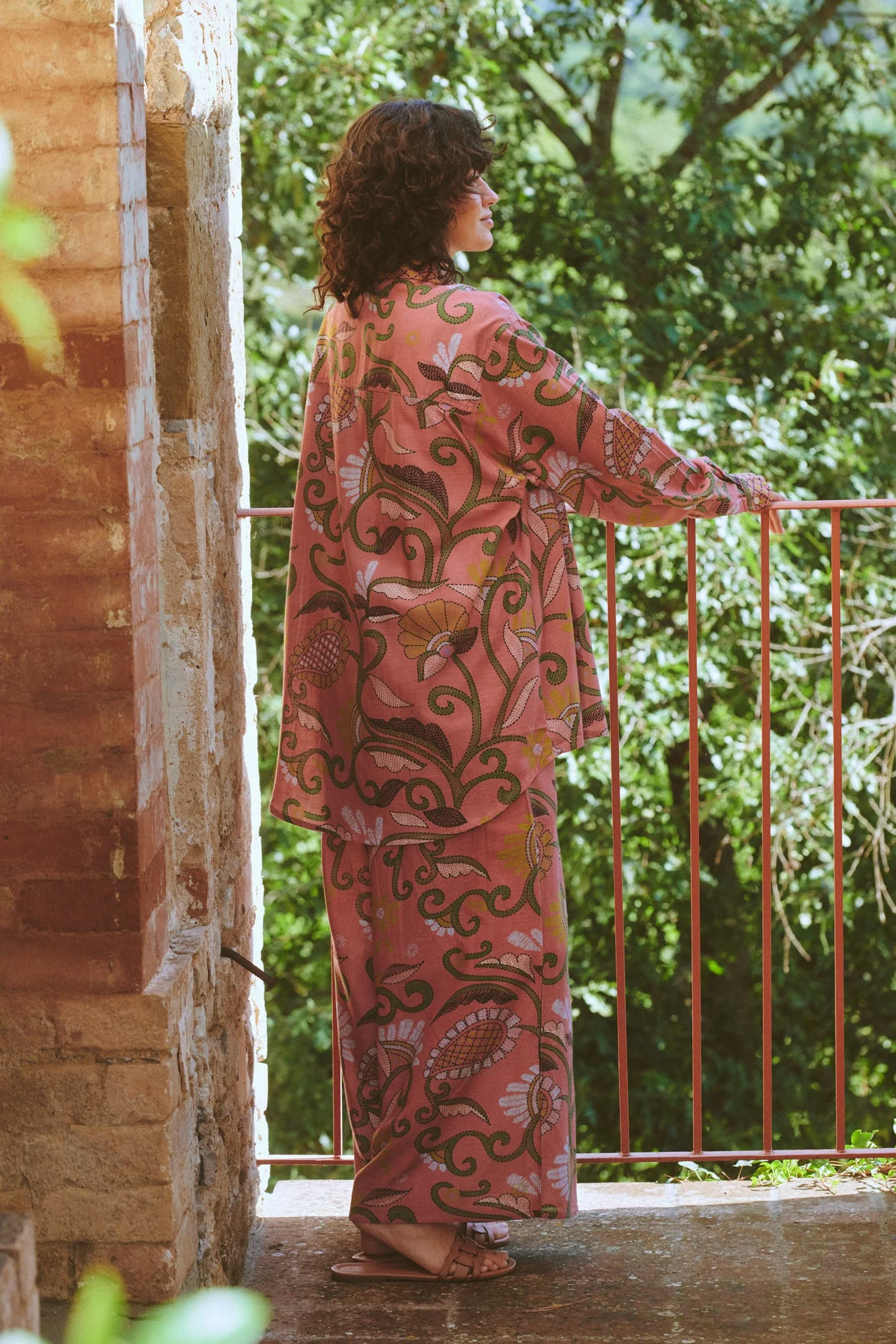 Giant Kantha Dusk Oversized Shirt - Image 2