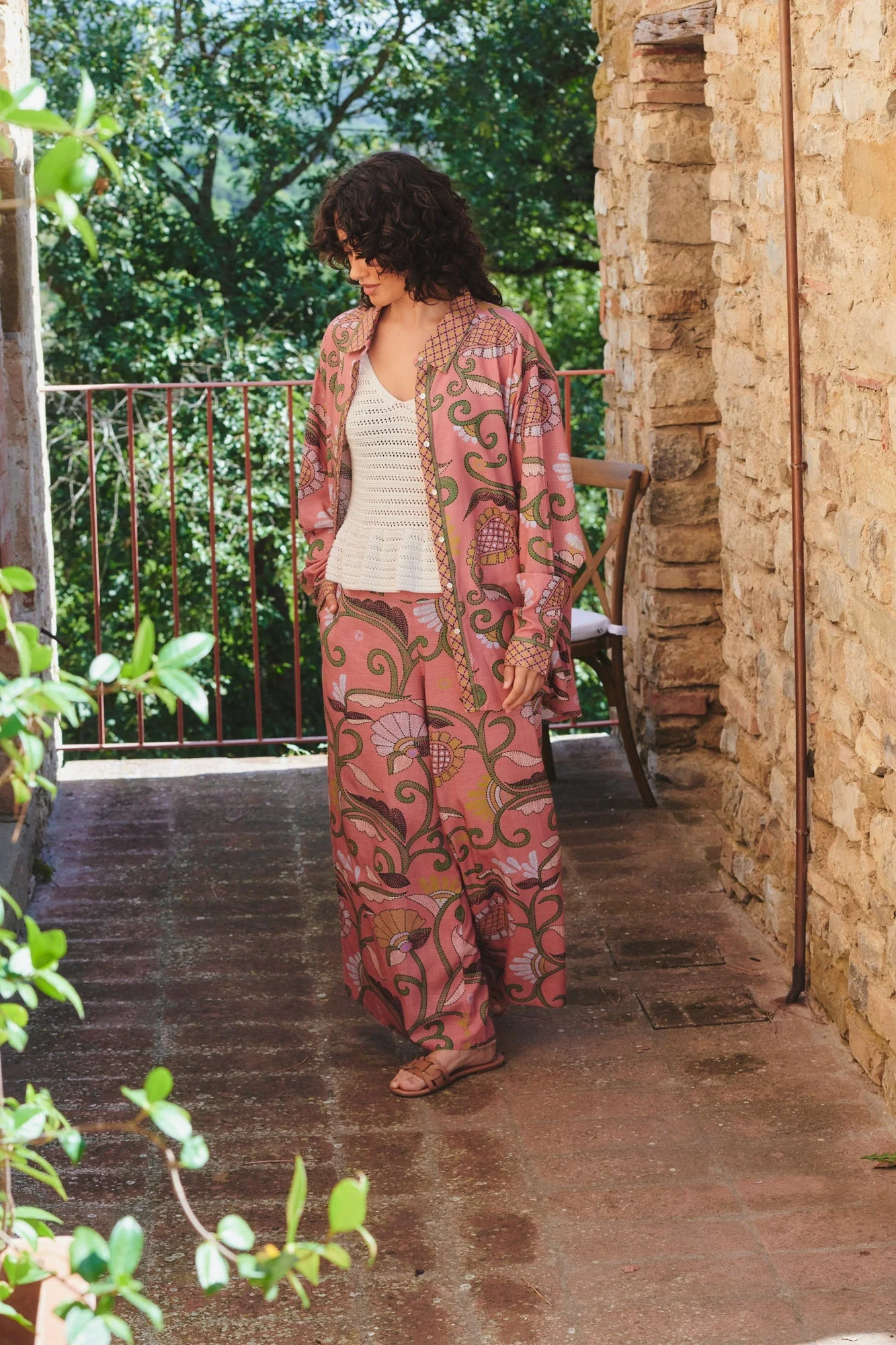 Giant Kantha Dusk Palazzo Pants - Image 2