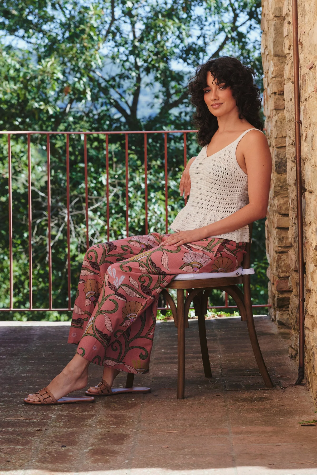Giant Kantha Dusk Palazzo Pants - Image 4