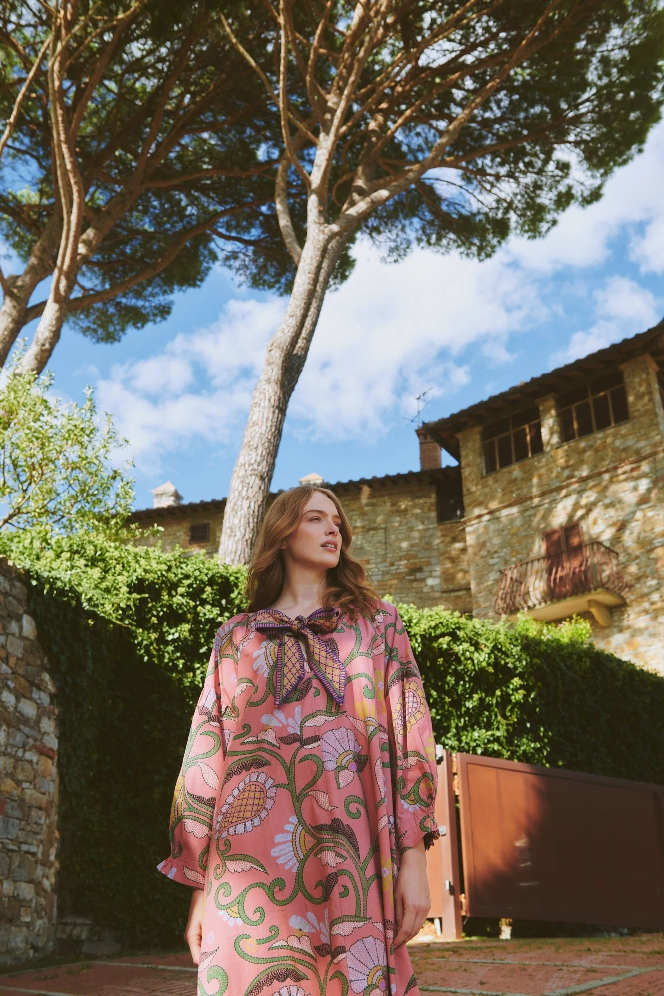 Giant Kantha Dusk Tie Dress - Image 3