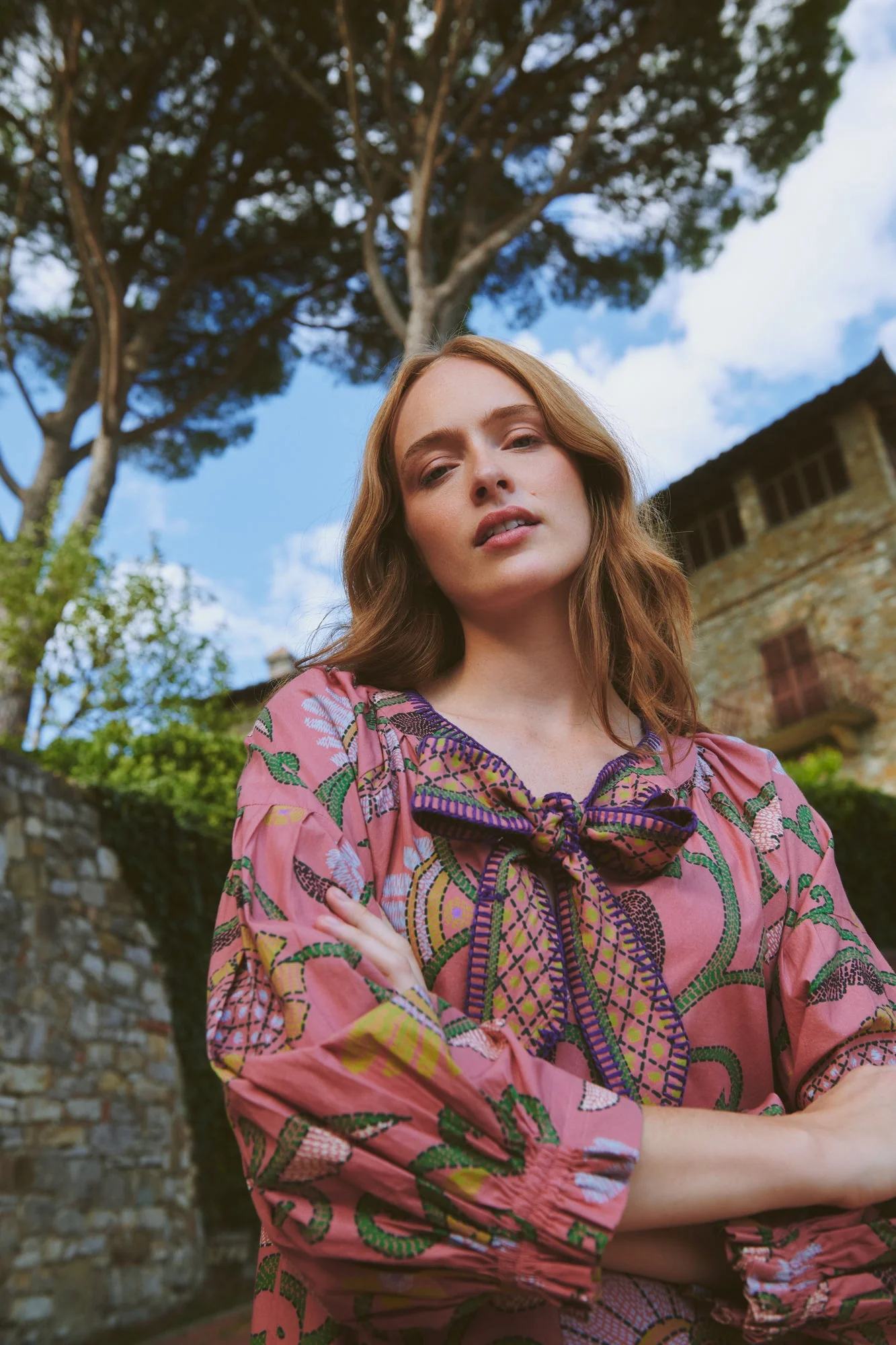 Giant Kantha Dusk Tie Dress - Image 5