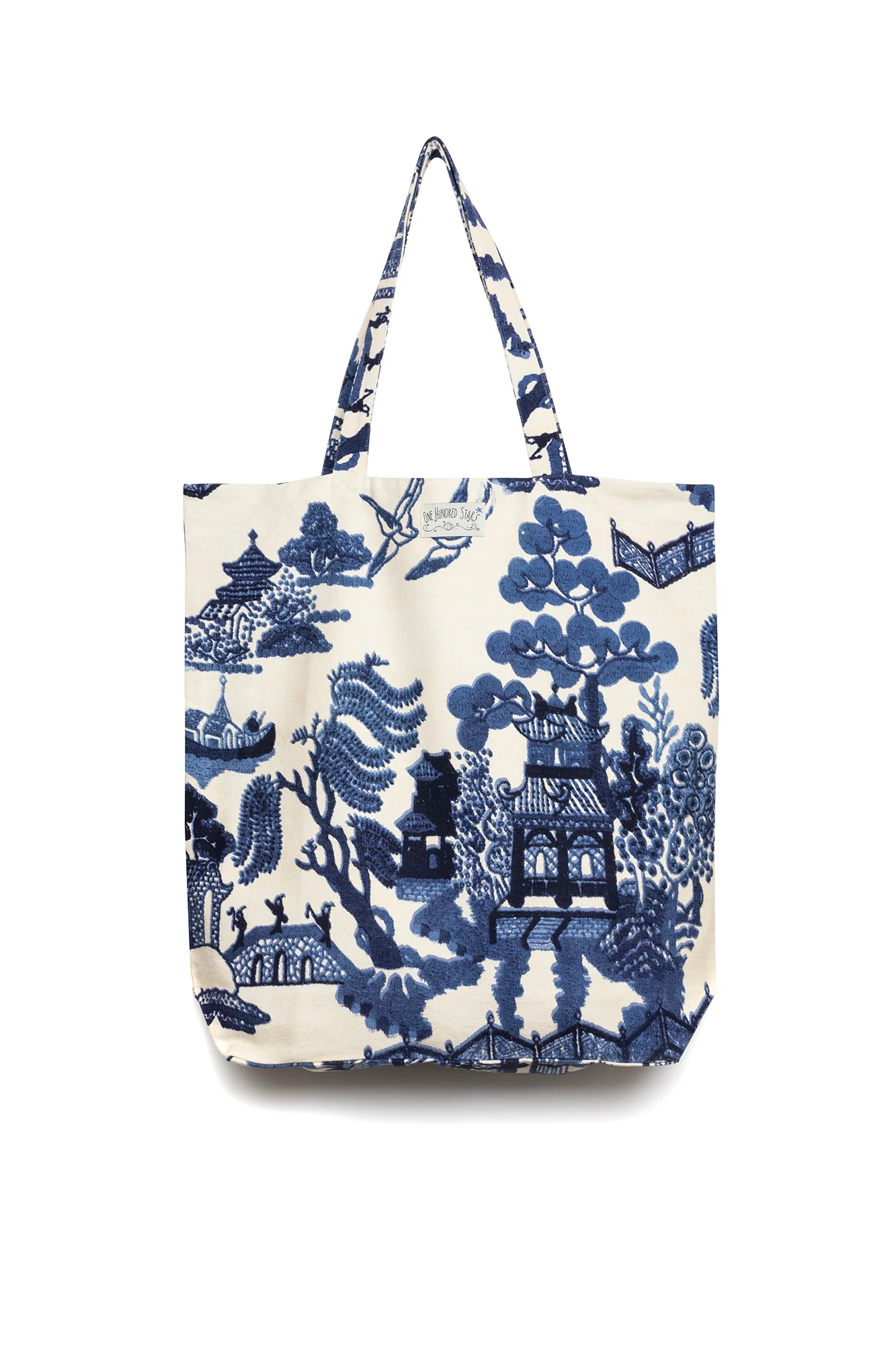 Giant Willow Blue Canvas Bag - Image 5