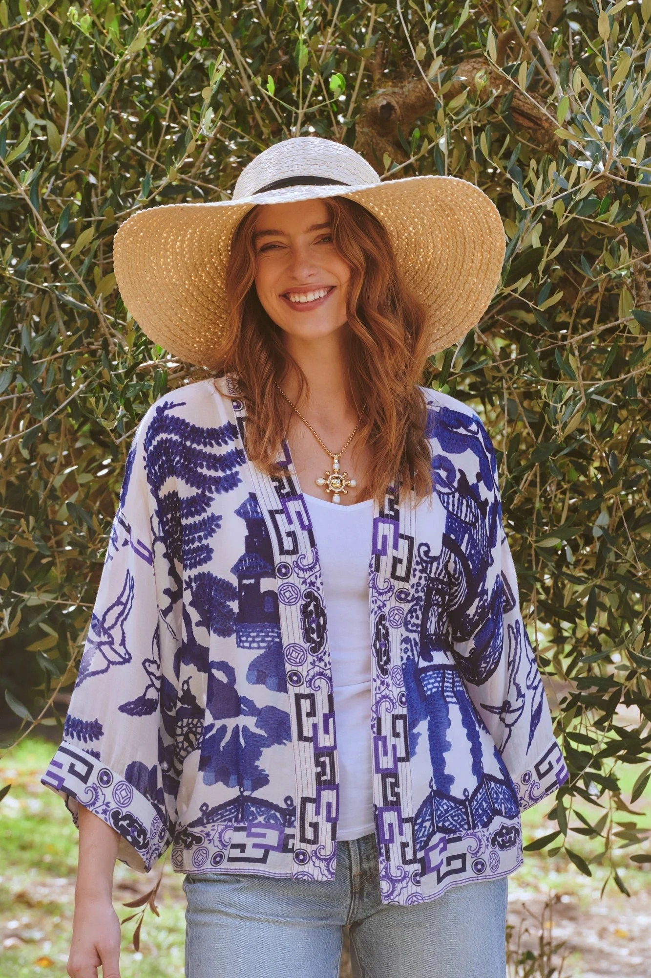 Giant Willow Blue Kimono