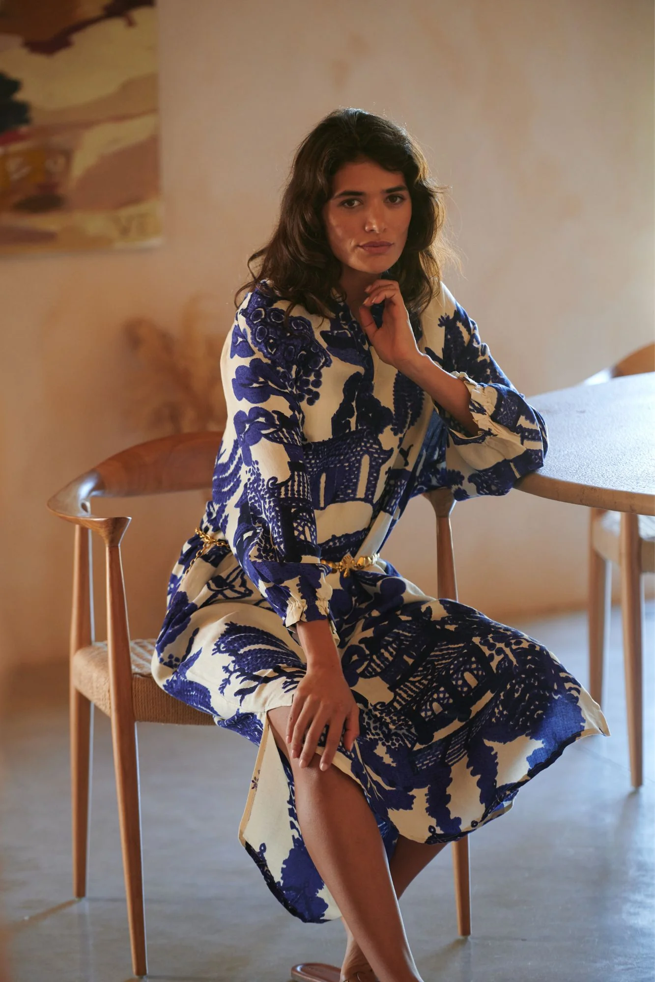 Giant Willow Blue Raglan Dress - Image 3