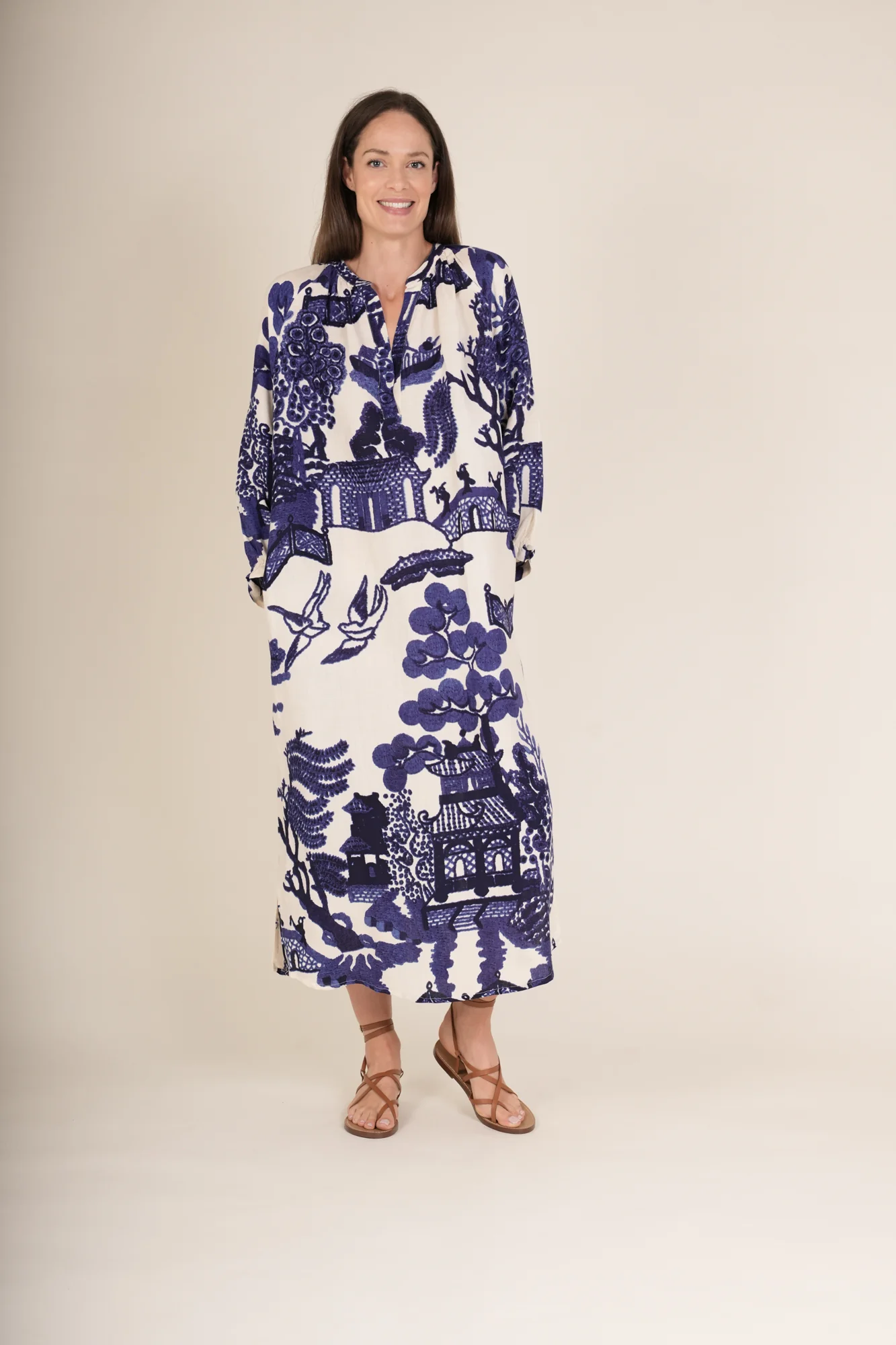 Giant Willow Blue Raglan Dress - Image 4