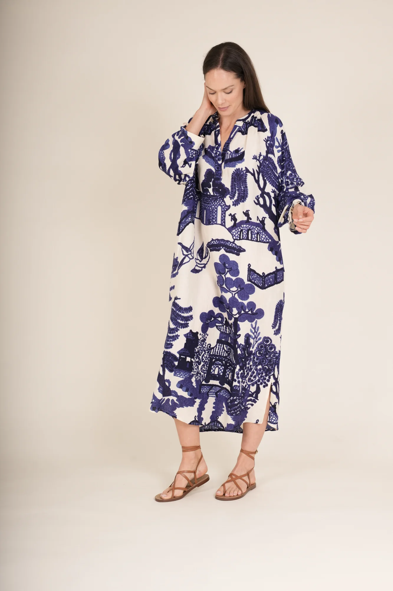 Giant Willow Blue Raglan Dress - Image 8